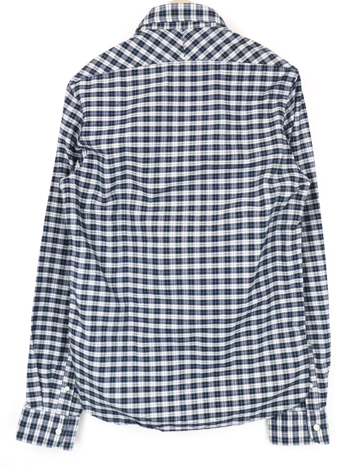 SCOTCH &amp; SODA Ams Couture vyriški marškinėliai M mėlyni/balti languoti ilgomis rankovėmis medvilniniai