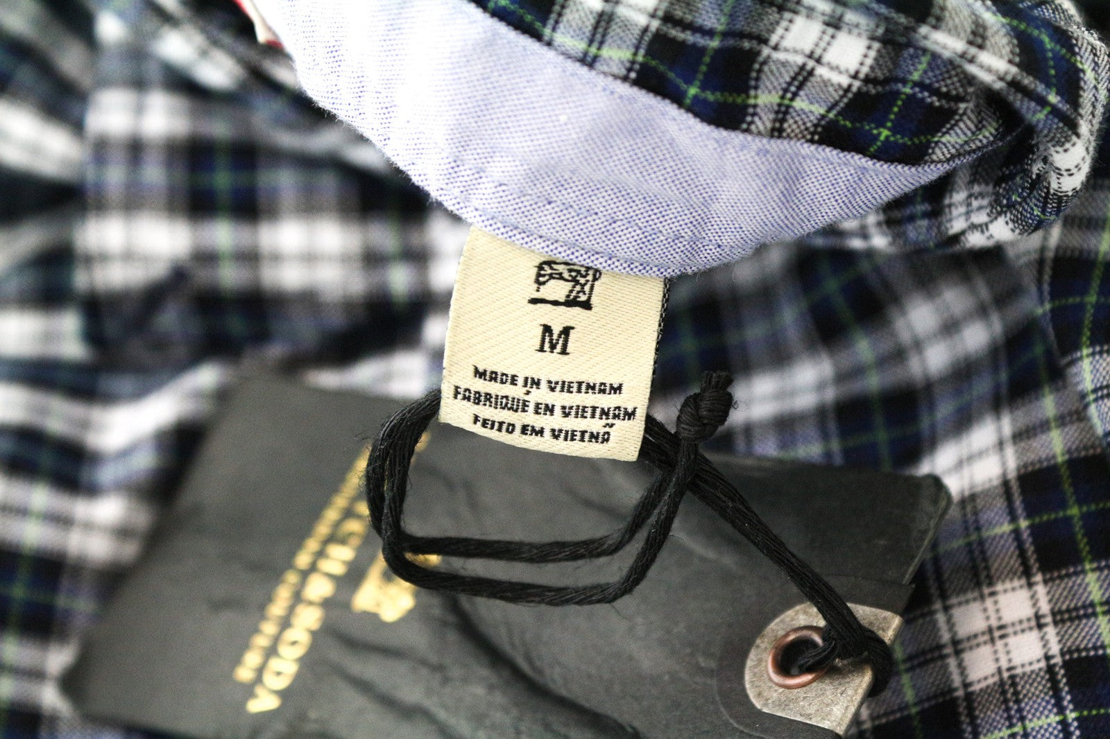 SCOTCH &amp; SODA Ams Couture vyriški marškinėliai M mėlyni/balti languoti ilgomis rankovėmis medvilniniai