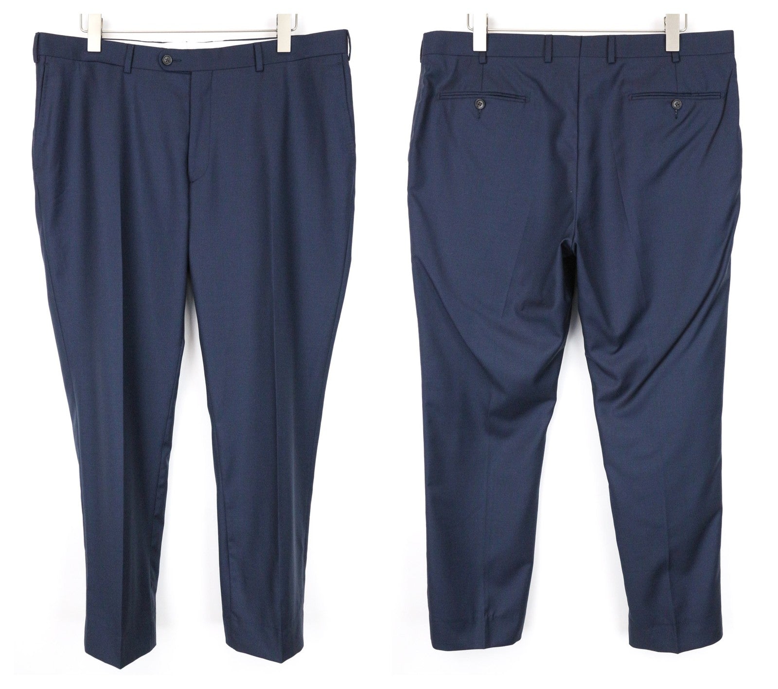 SUITSUPPLY Lazio Men's Suit UK46R Navy Blue Wool S110s Slim Perennial 2-Piece