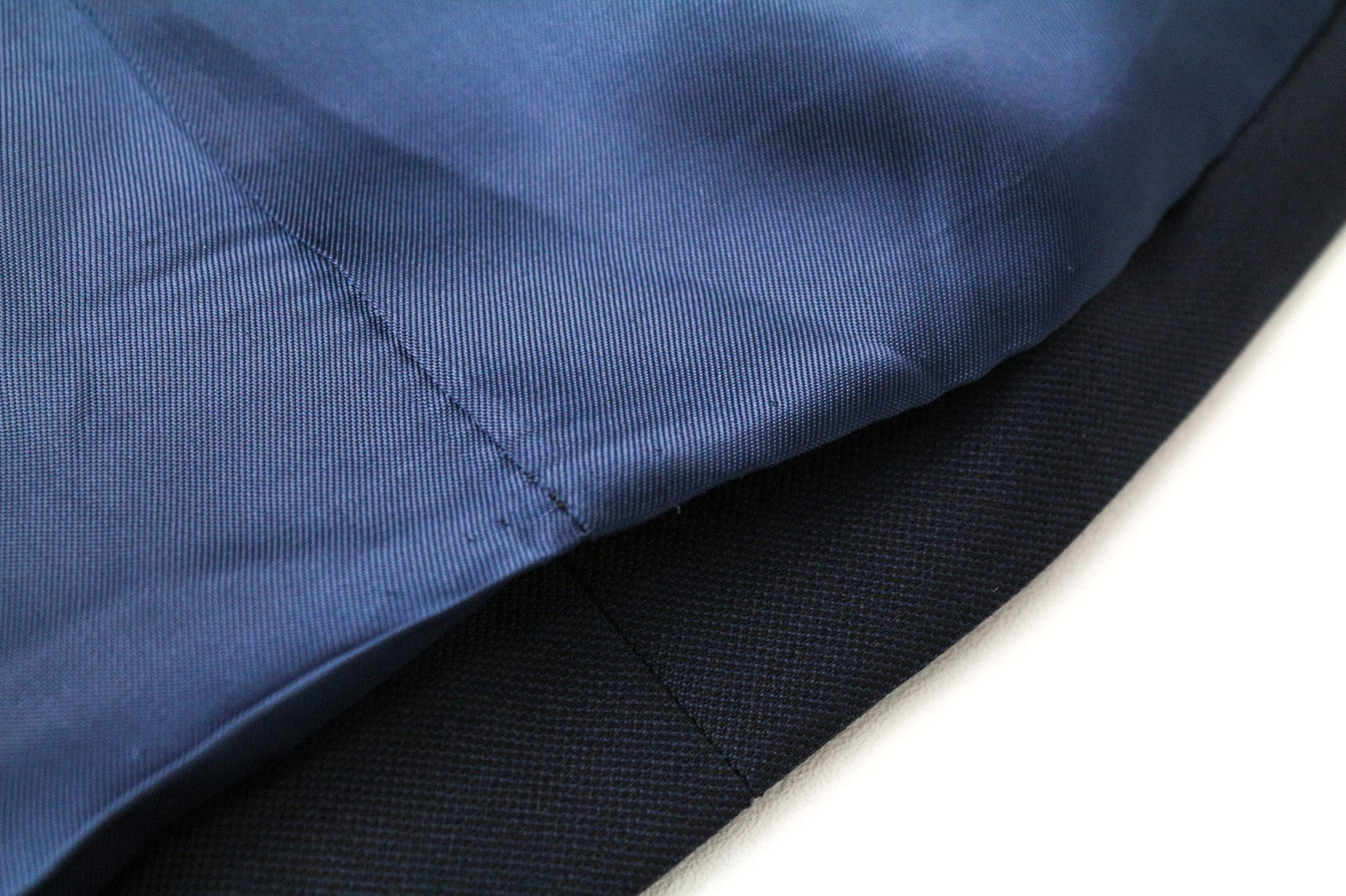 SUITSUPPLY Lazio Men's Suit UK34S Blue Wool Slim Melange 3-Piece Classic