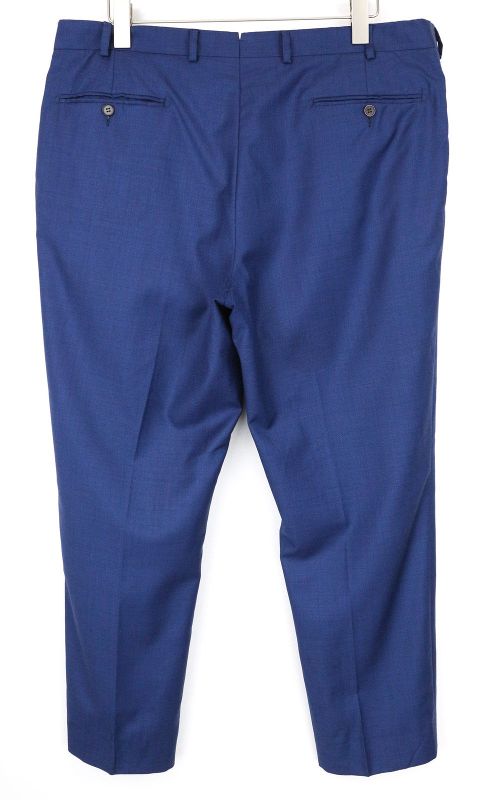 SUITSUPPLY Brescia Men's Trousers UK48R Blue Pure Wool Pleated Front Classic