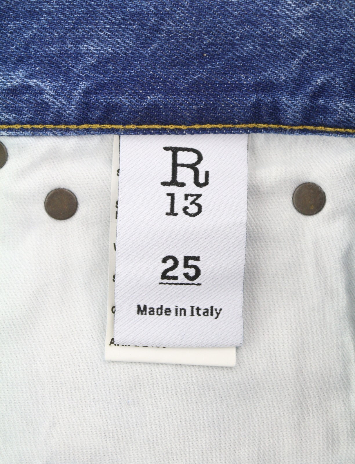 R13 Boyfriend moteriški džinsai 25 Bain W Rips Distress Faded Ankle PS25 RRP 595 € 