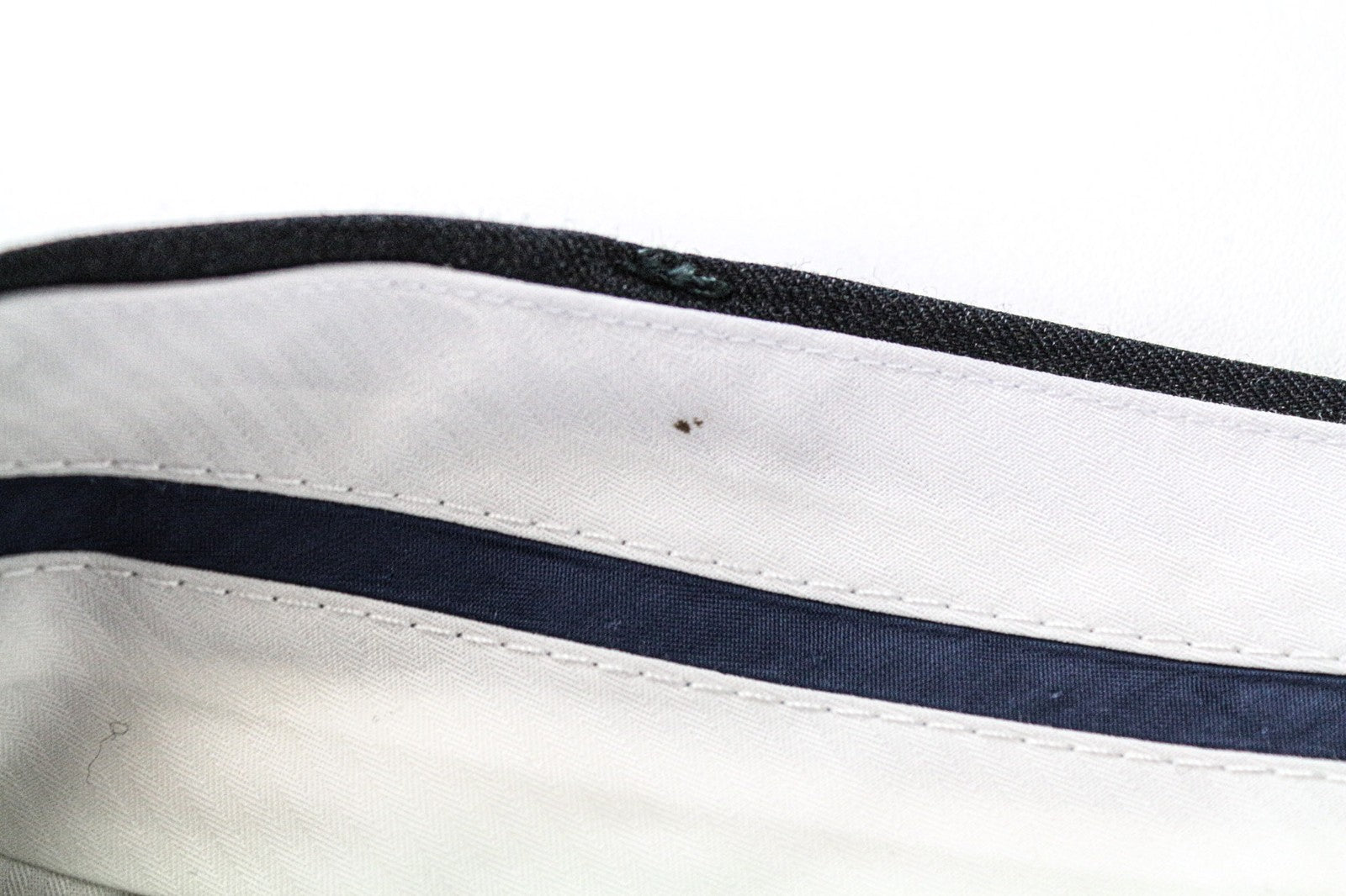 SUITSUPPLY Brescia Men's Trousers UK42S Grey Melange Slim Wool Flat-Front Formal