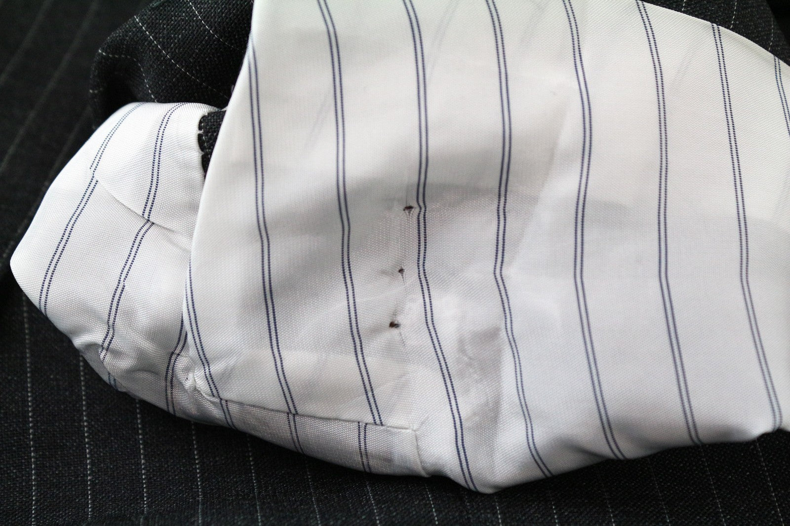 SUITSUPPLY Sienna Men's Blazer UK38R Grey Pure Wool Striped Single-Breasted