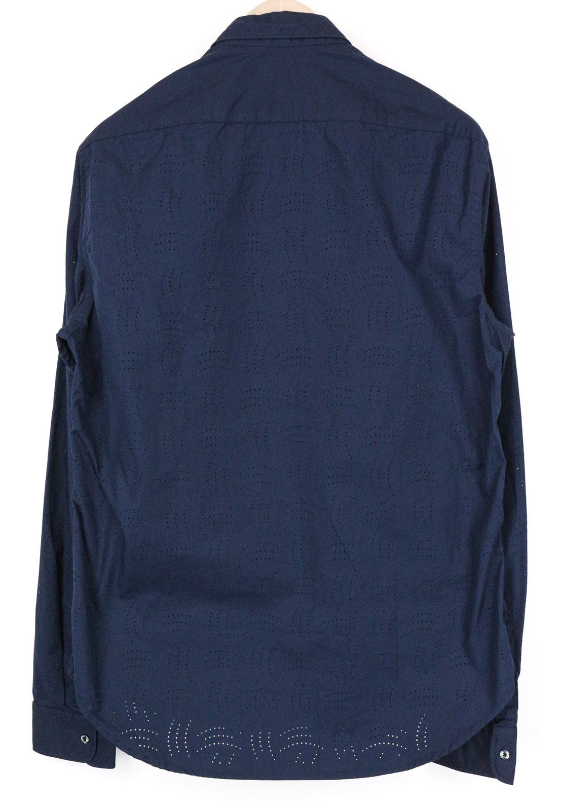 SCOTCH &amp; SODA Ams Couture vyriški marškinėliai L dydžio tamsiai mėlyni ilgomis rankovėmis su sagomis 