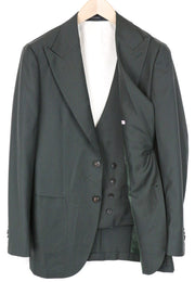 SUITSUPPLY La Spalla Men's Suit UK36R Green Wool 2-Piece with Blazer & Vest