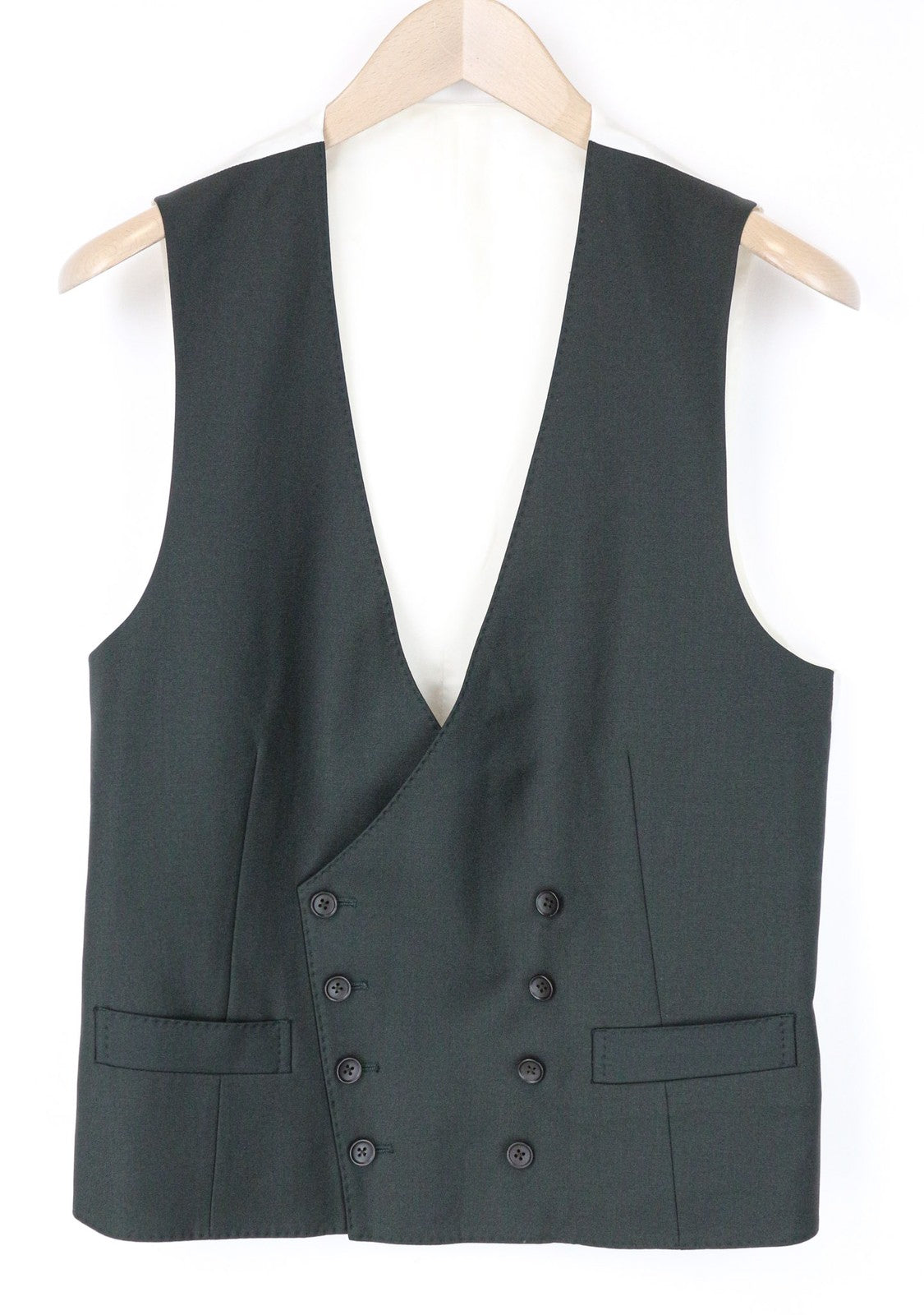 SUITSUPPLY La Spalla Men's Suit UK36R Green Wool 2-Piece with Blazer & Vest