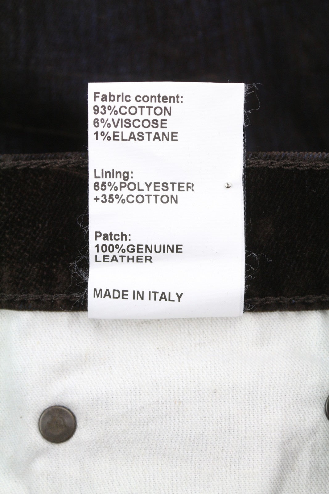 R13 Jane Women Jeans 25 Flocked Brown Velvet Soft Zipper Mid Rise Dark Denim