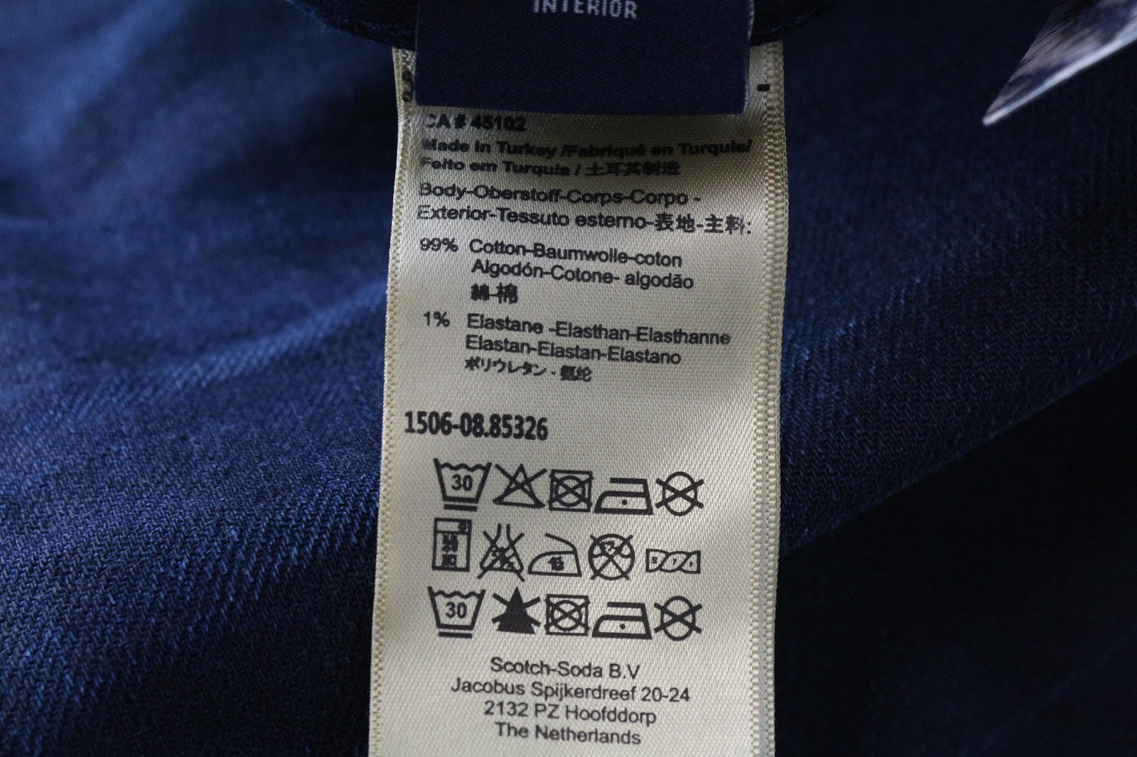 SCOTCH & SODA Phaidon Men's Jeans W29/L34 Slim Dark Blue Cotton Stretch Wash