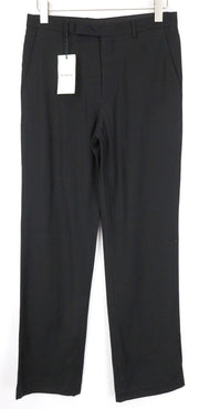 JOHN RICHMOND Men's Trousers UK16 Black Wool Blend Classic Dress Style