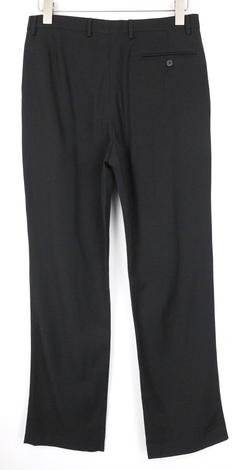 JOHN RICHMOND Men's Trousers UK16 Black Wool Blend Classic Dress Style