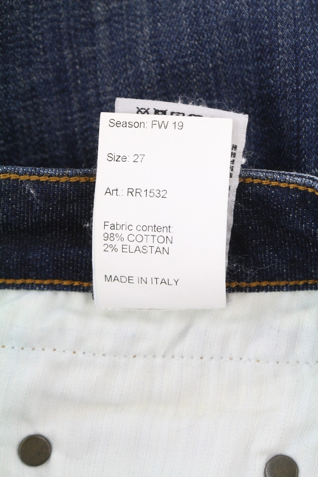 R13 Boy Straight Women Jeans 27 Howel Indigo Faded Distress Cropped Ankle Length