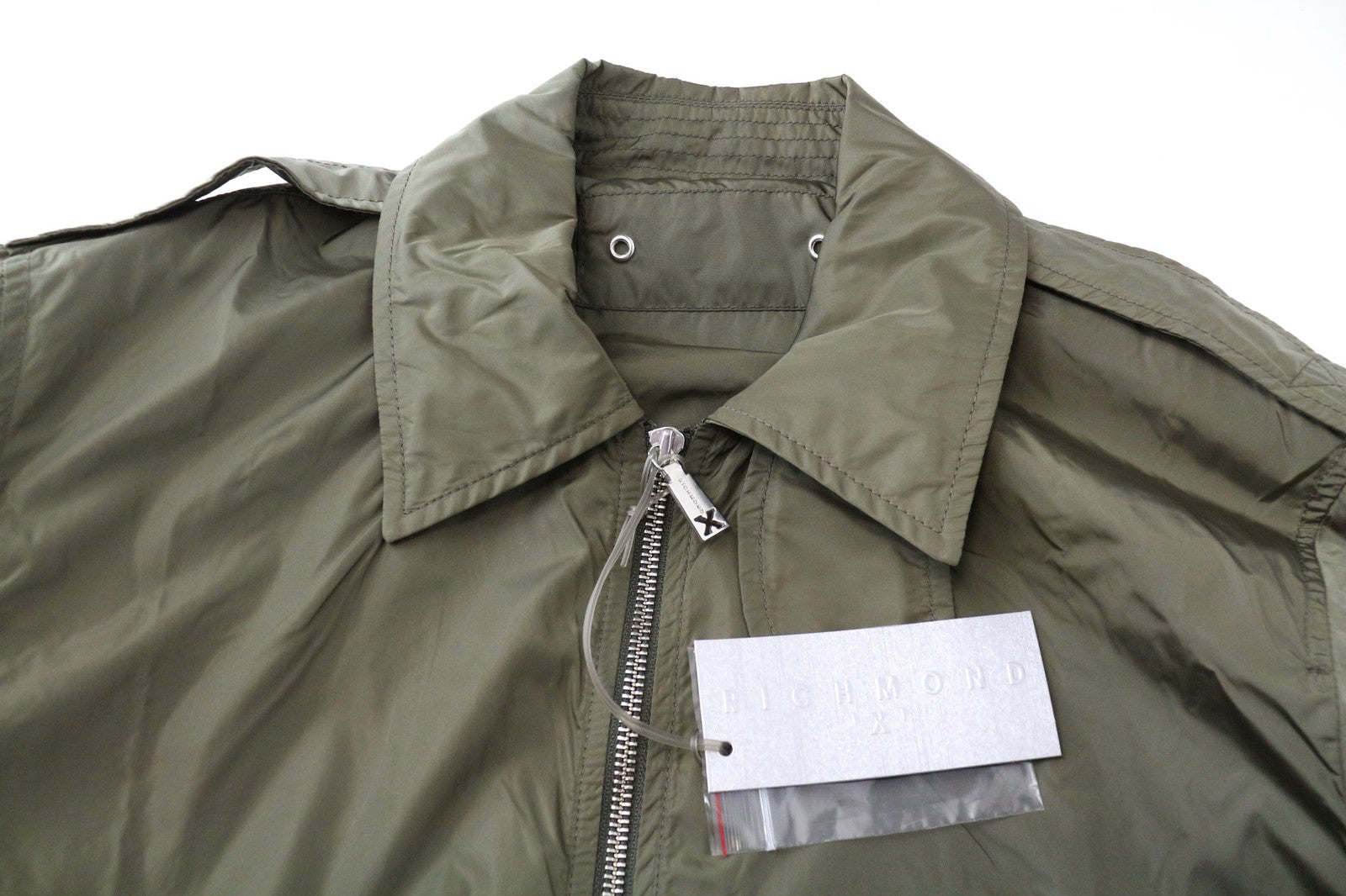 RICHMOND vyriška striukė IT52 Dark Moss MA2 Bomber Military su užtrauktuku laisvalaikiui 