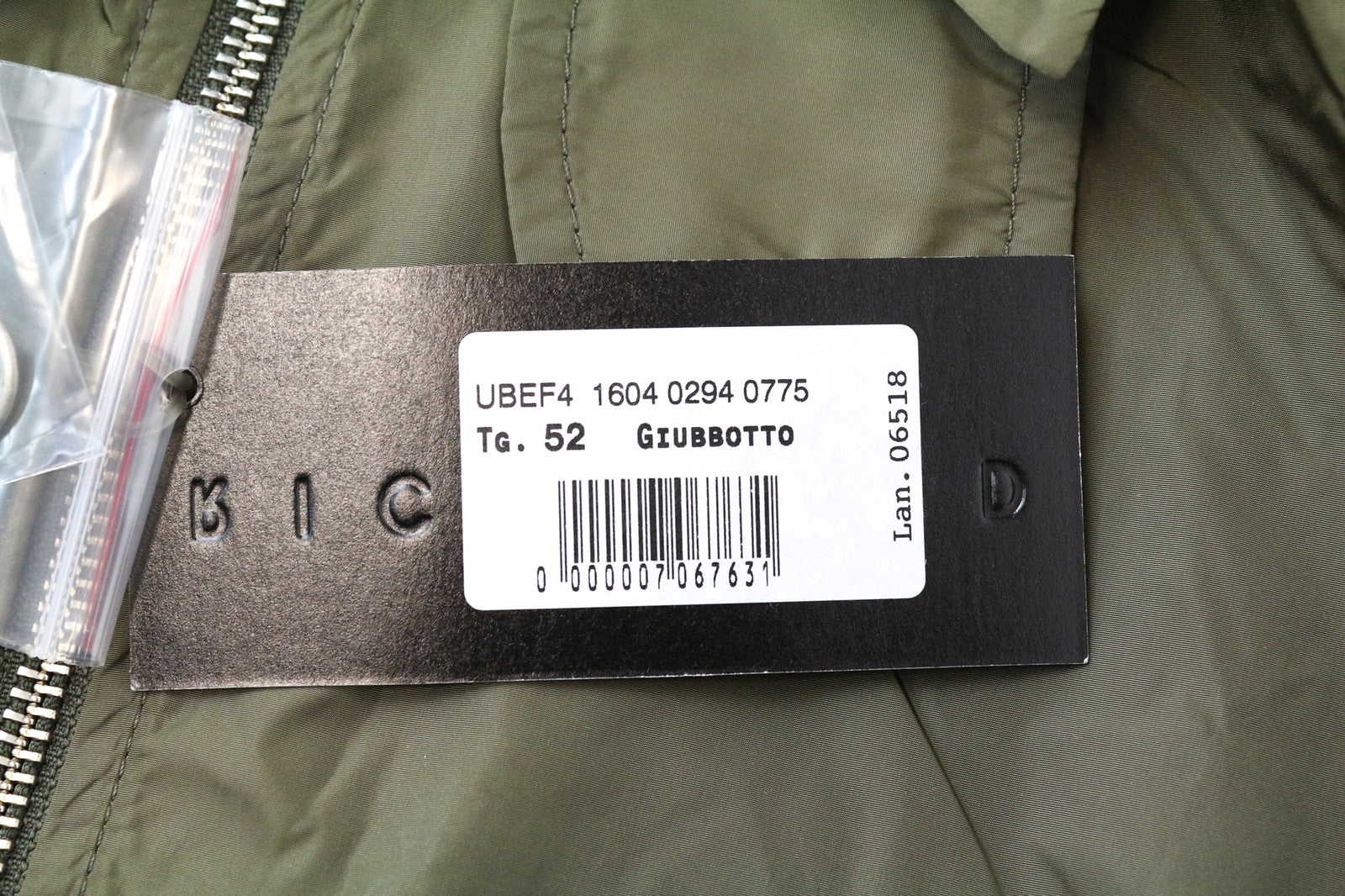 RICHMOND vyriška striukė IT52 Dark Moss MA2 Bomber Military su užtrauktuku laisvalaikiui 