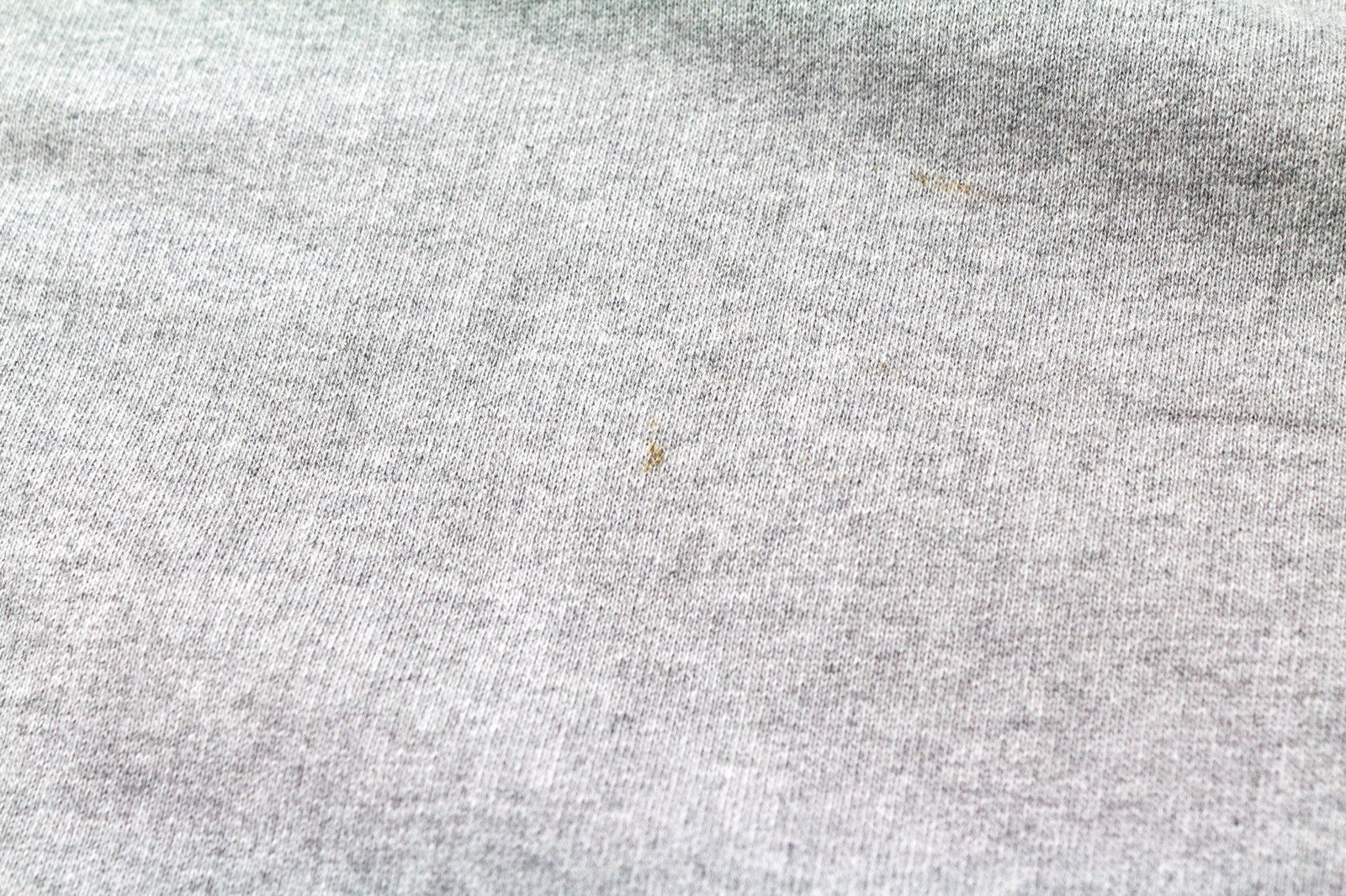 DENHAM moteriškas džemperis S pilkas medvilninis džersis apvalia kaklo iškirpte melanžo flisas 