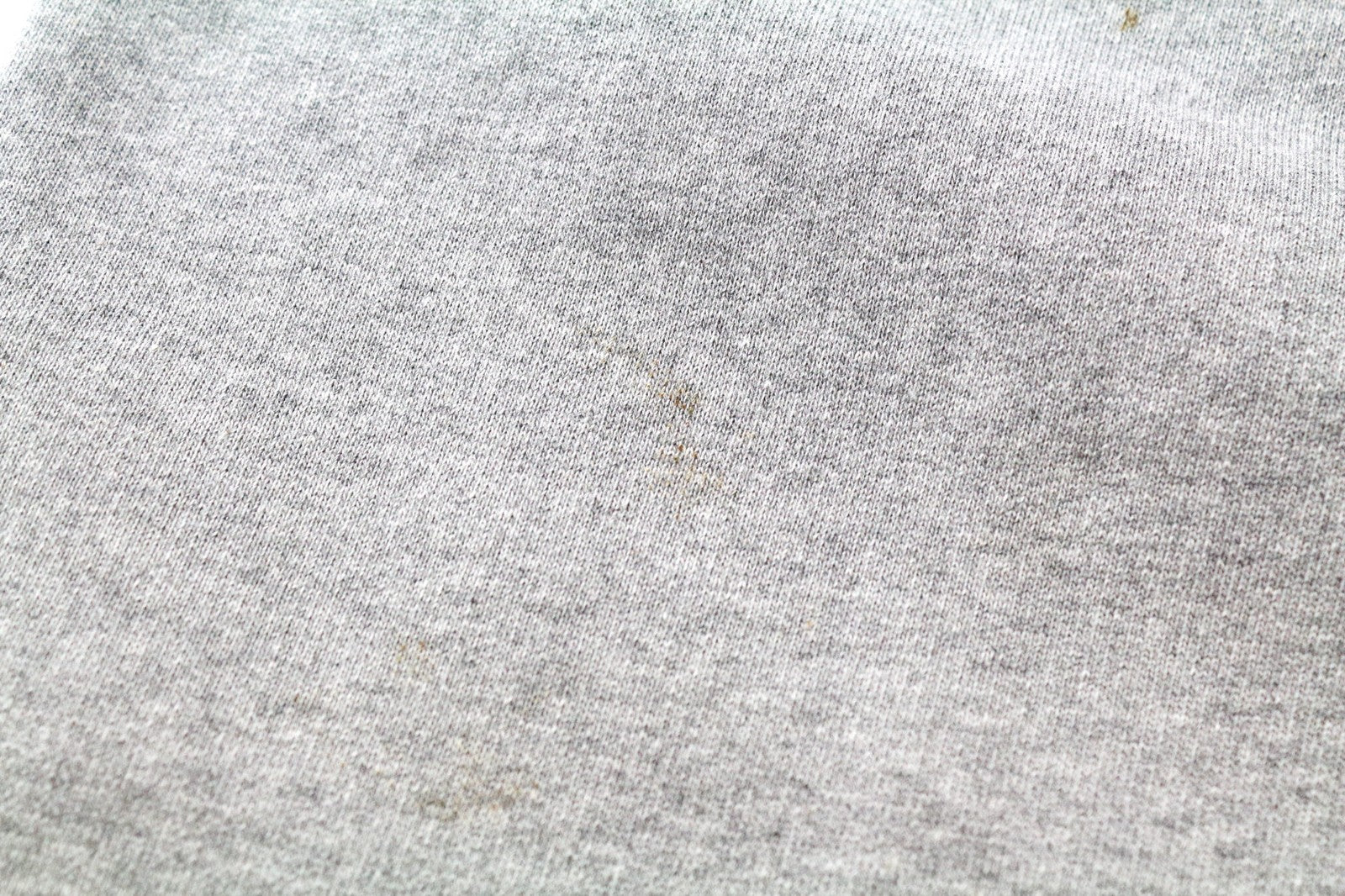 DENHAM moteriškas džemperis S pilkas medvilninis džersis apvalia kaklo iškirpte melanžo flisas 