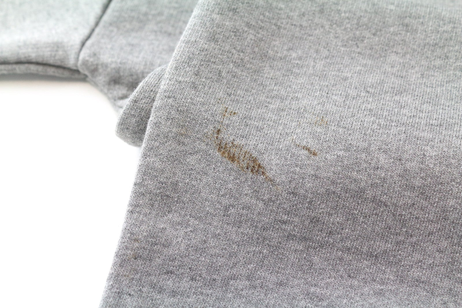 DENHAM moteriškas džemperis S pilkas medvilninis džersis apvalia kaklo iškirpte melanžo flisas 