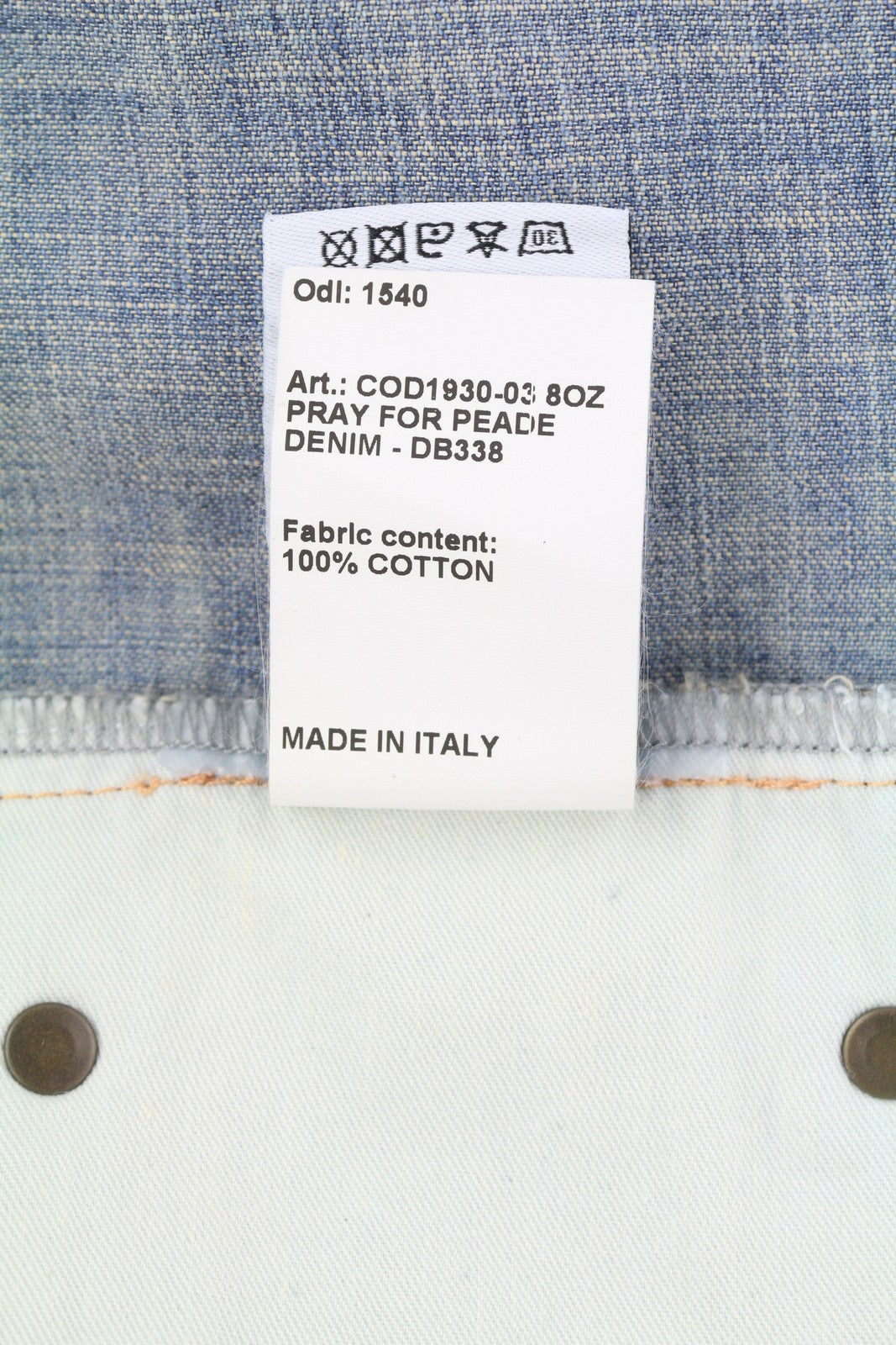 R13 kaubojiškas moteriškas kombinezonas XS, Dekalb mėlynas, išblukęs, didelis, rekomenduojama kaina – 1699 € 