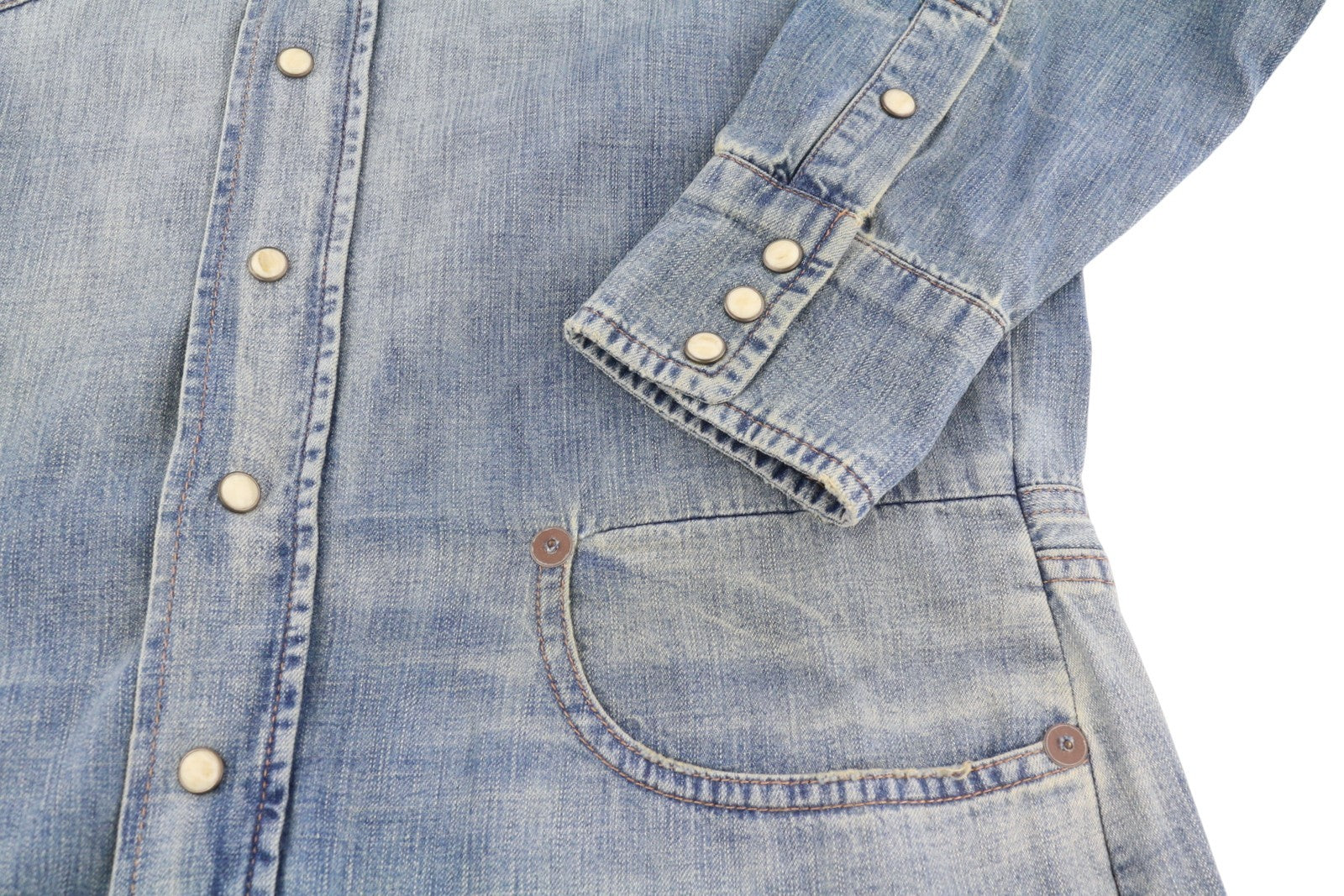 R13 kaubojiškas moteriškas kombinezonas XS, Dekalb mėlynas, išblukęs, didelis, rekomenduojama kaina – 1699 € 