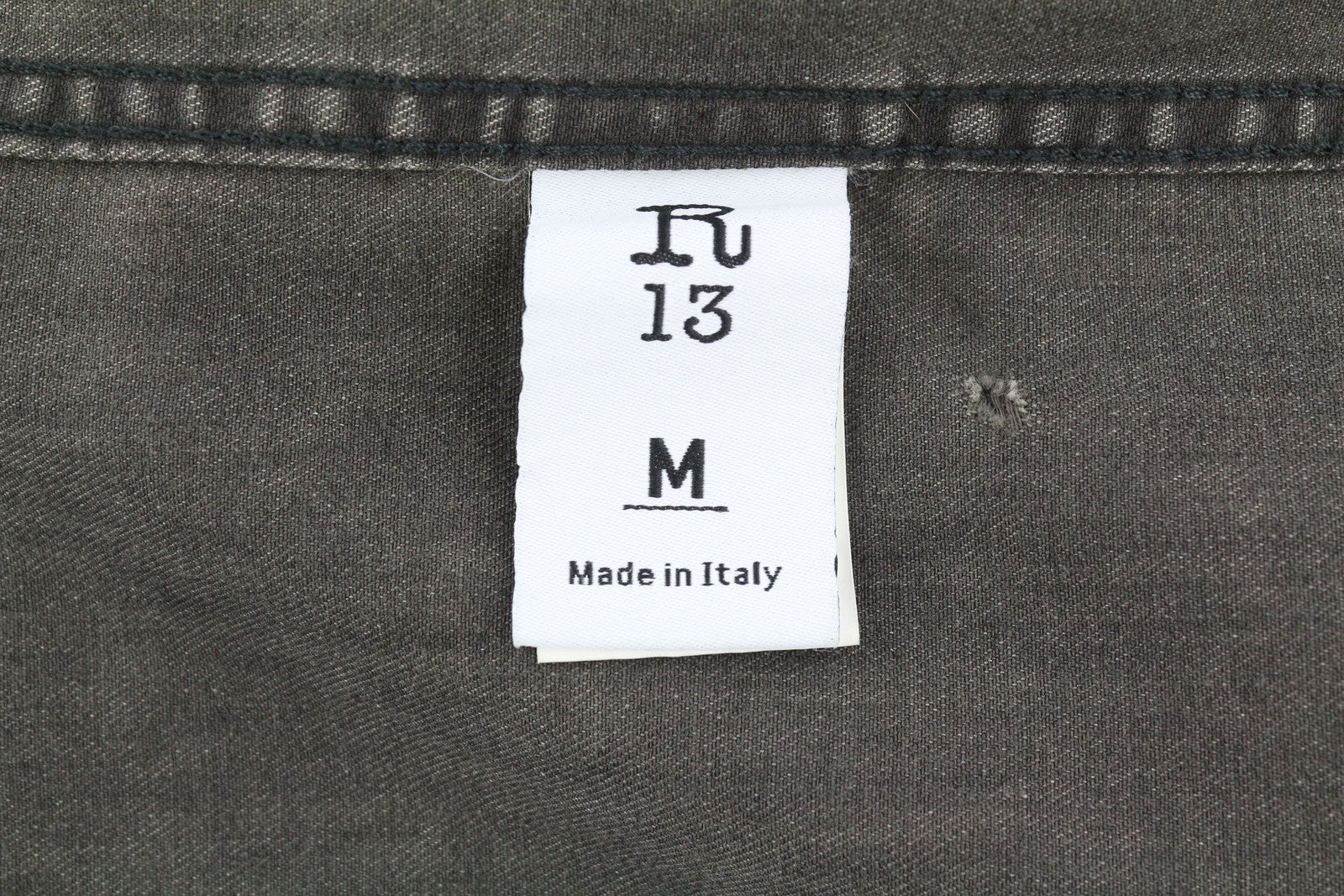 R13 Freddy kaubojiški moteriški marškinėliai su romperiu M Elmore juodi tekstiliniai marškinėliai su išblukusia danga RRP 799 € 