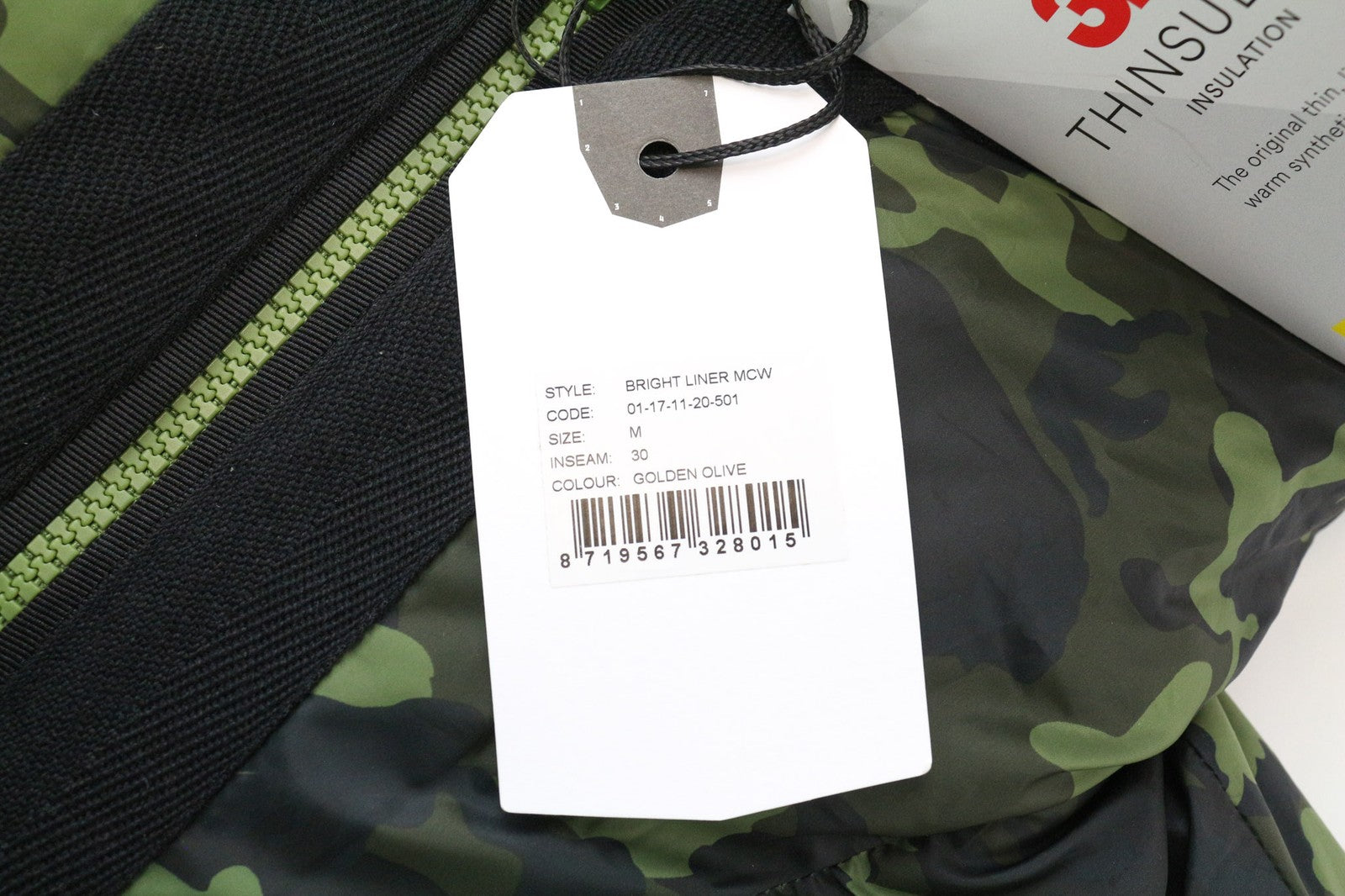 DENHAM vyriška M žalia striukė su gobtuvu, pamušalu, karinio kamufliažinio rašto ilgomis rankovėmis 