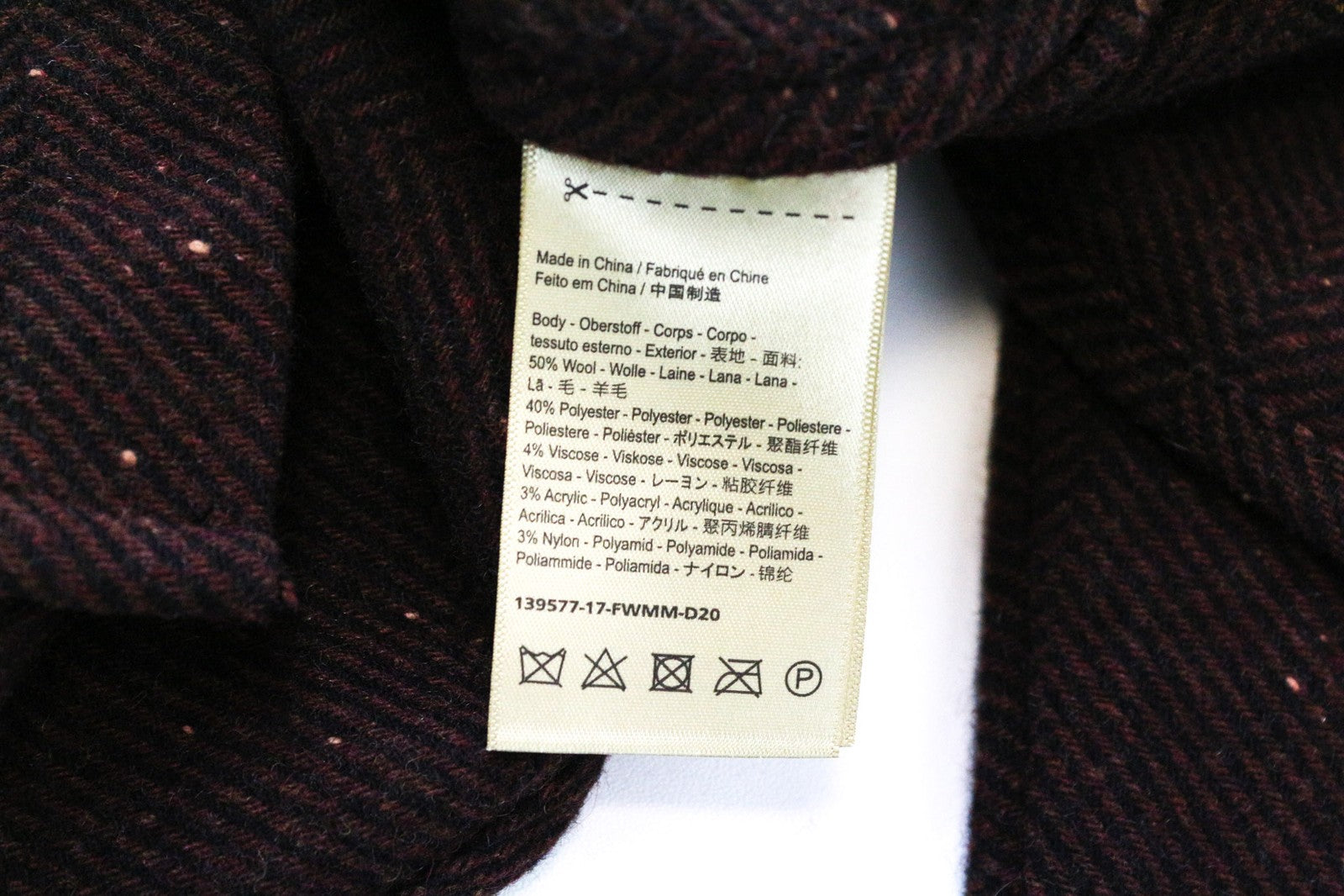 SCOTCH &amp; SODA vyriški marškinėliai su ruda, violetine vilnos mišinio rašto striuke S dydžio 