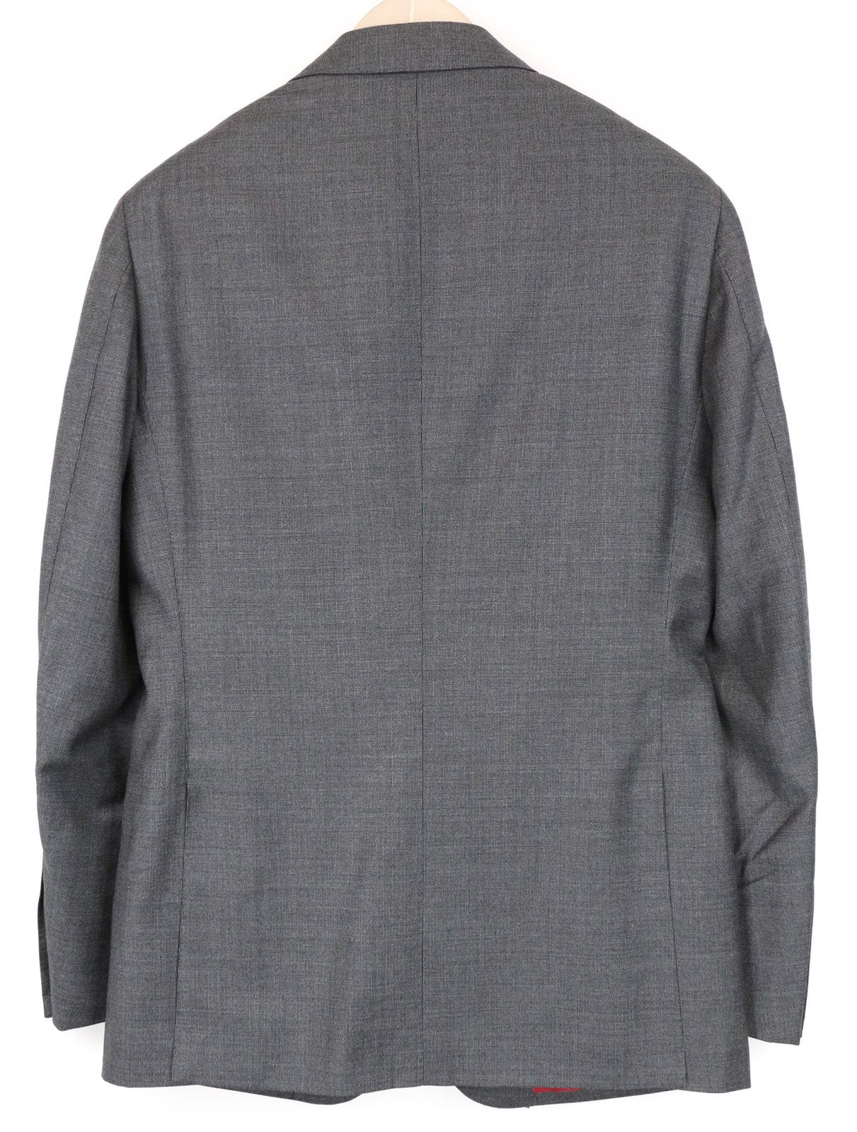 SUITSUPPLY Sienna vyriškas pilkas languotas vilnonis švarkas su melanžu, klasikinio stiliaus, UK38R 