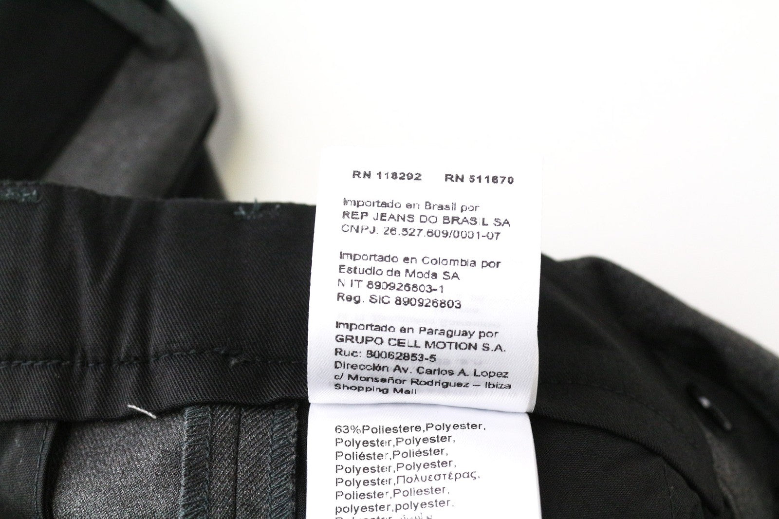 REPLAY Men's W30/L32 Grey Stretch Trousers Slim Flat-Front Formal