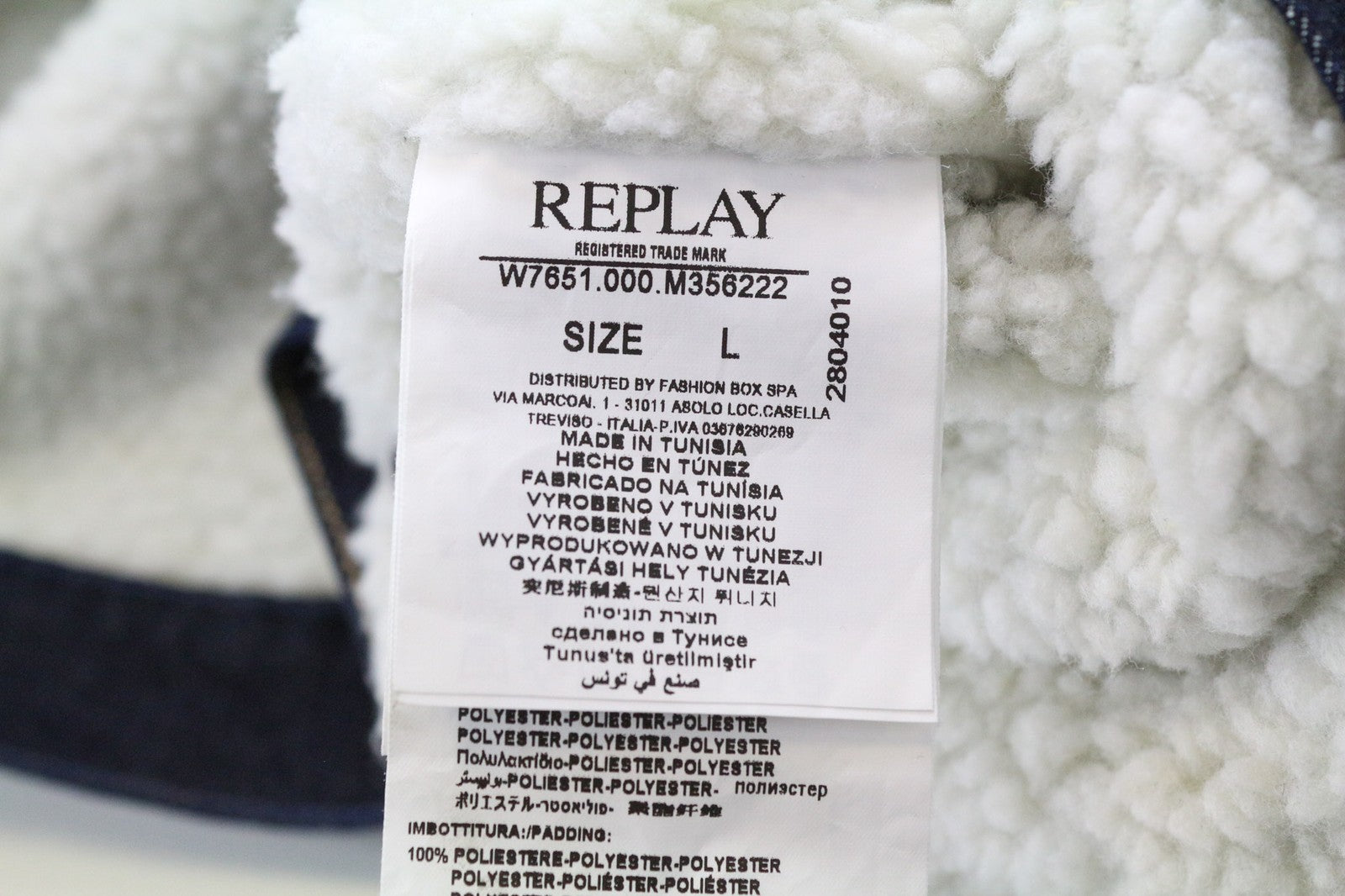 REPLAY moteriškas L dydžio mėlynas džinsinis švarkas, tamprus, trumpintas, vienaeilis. 