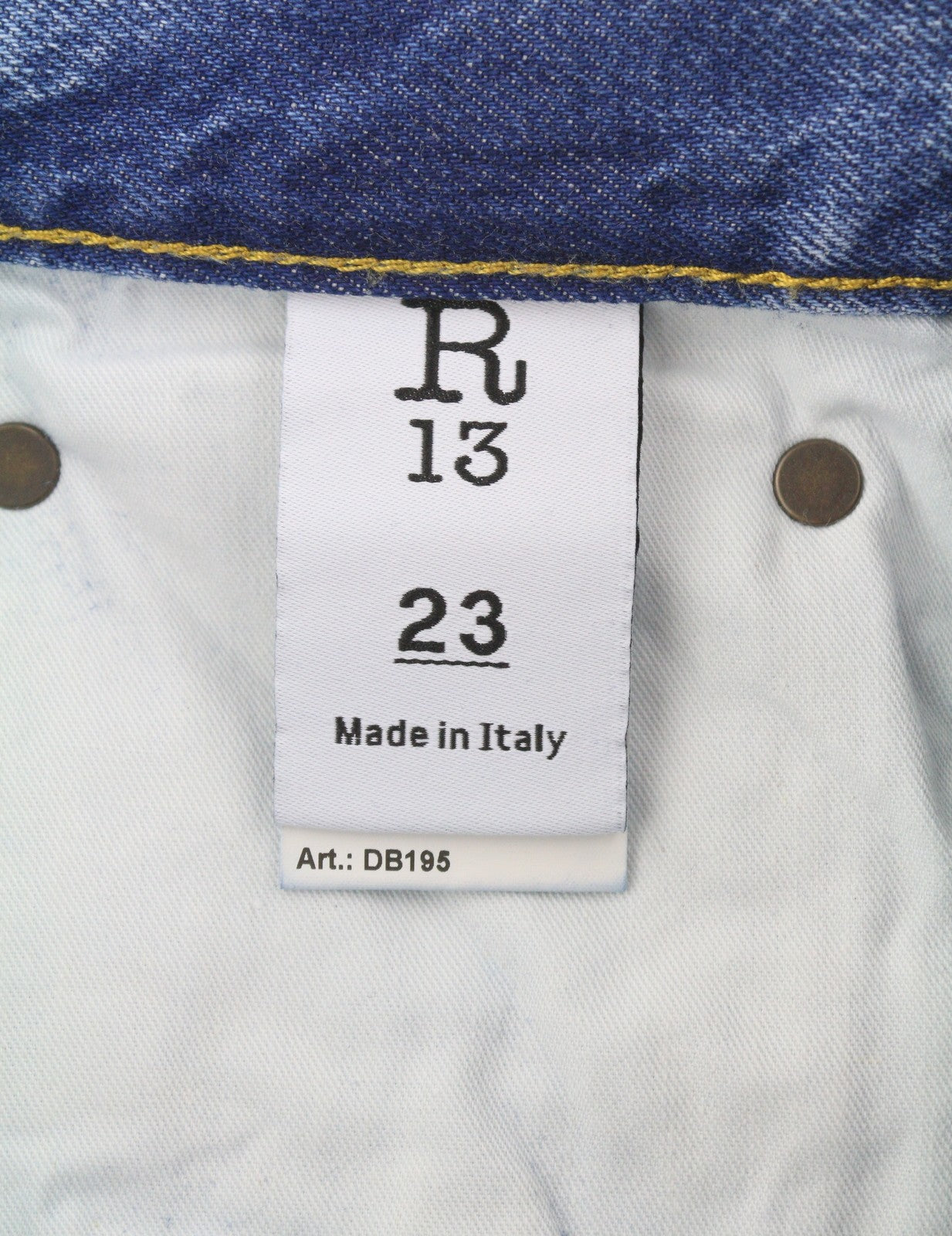 R13 Cuffed X-BF moteriški džinsai su rankogaliais 23 Jasper Ankle užtrauktuku, skalbti, blukinti, SS25 mėlyni 