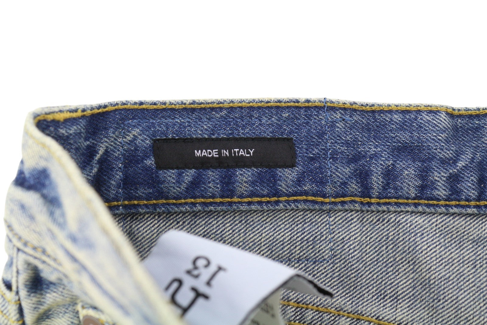 R13 D'Arcy laisvi moteriški džinsai, 32, mėlyni, su įplyšimais, išblukusi mėlyna spalva. 