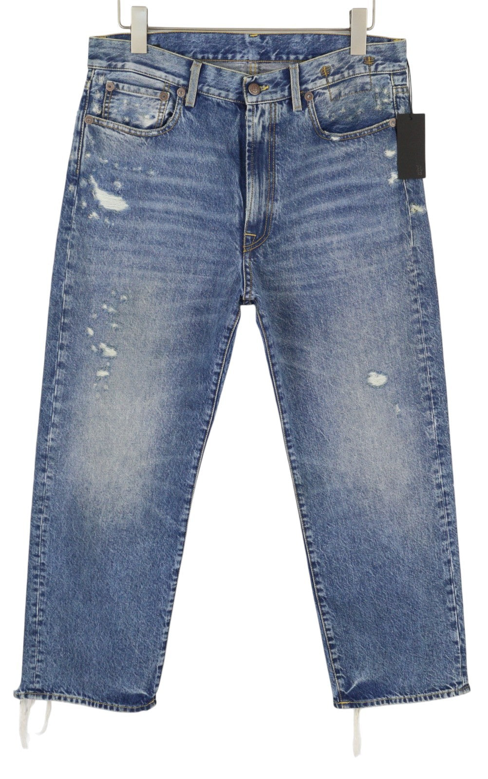 R13 Boyfriend moteriški džinsai, 29 m., su plėšytomis juostelėmis, išblukusiomis kulkšnimis, PS25, rekomenduojama mažmeninė kaina – 595 € 