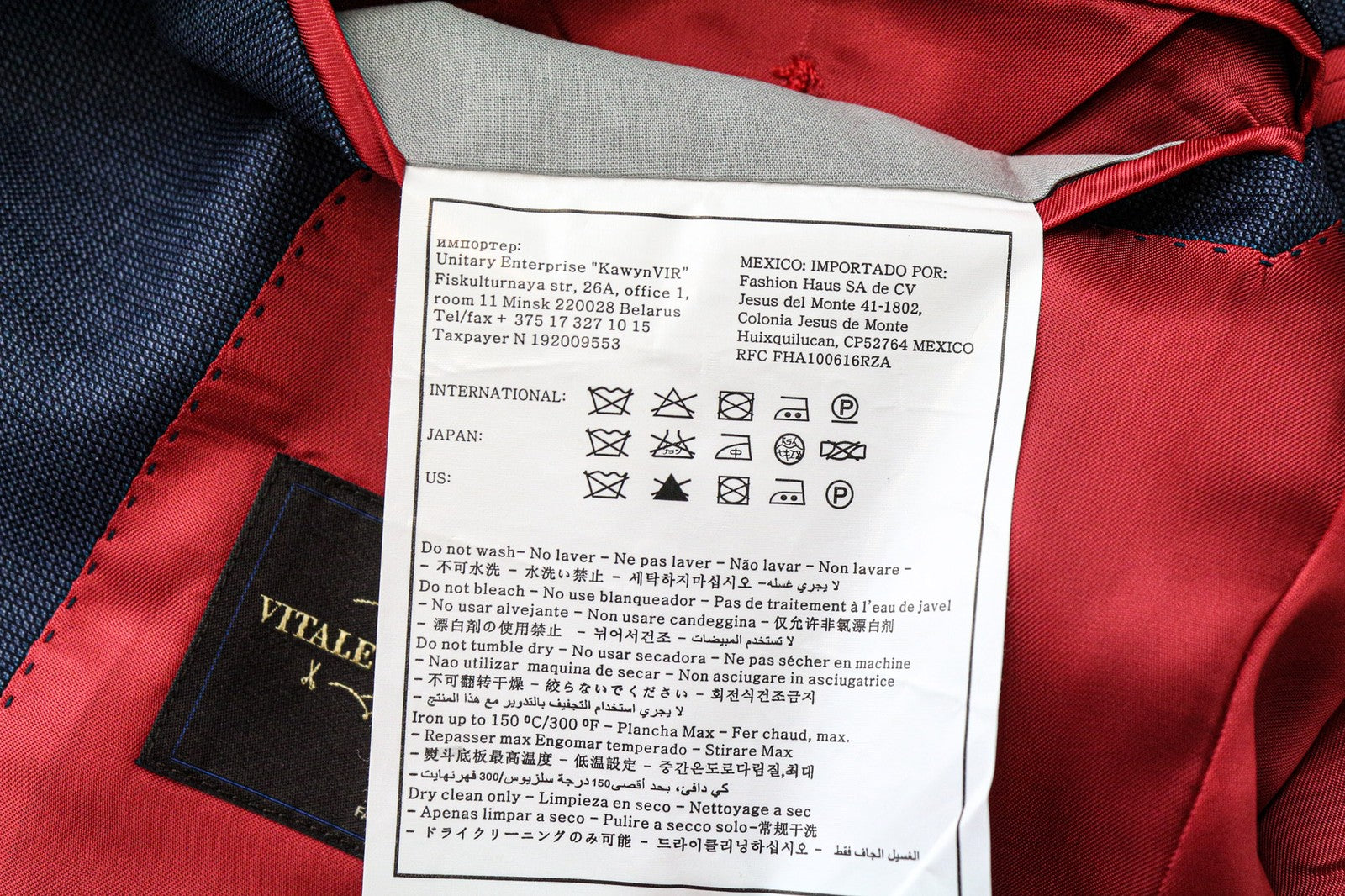 „SUITSUPPLY Sienna“ vyriškas mėlynas languotas vilnonis švarkas su UK38S raštu, klasikinio stiliaus, mėlynas 