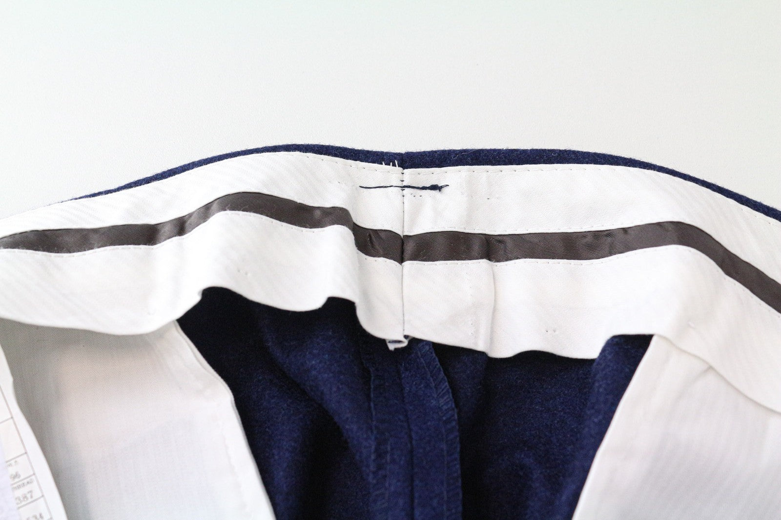 SUITSUPPLY Washington Men's UK40R Blue Wool Flannel Suit 2-Piece Extra Slim