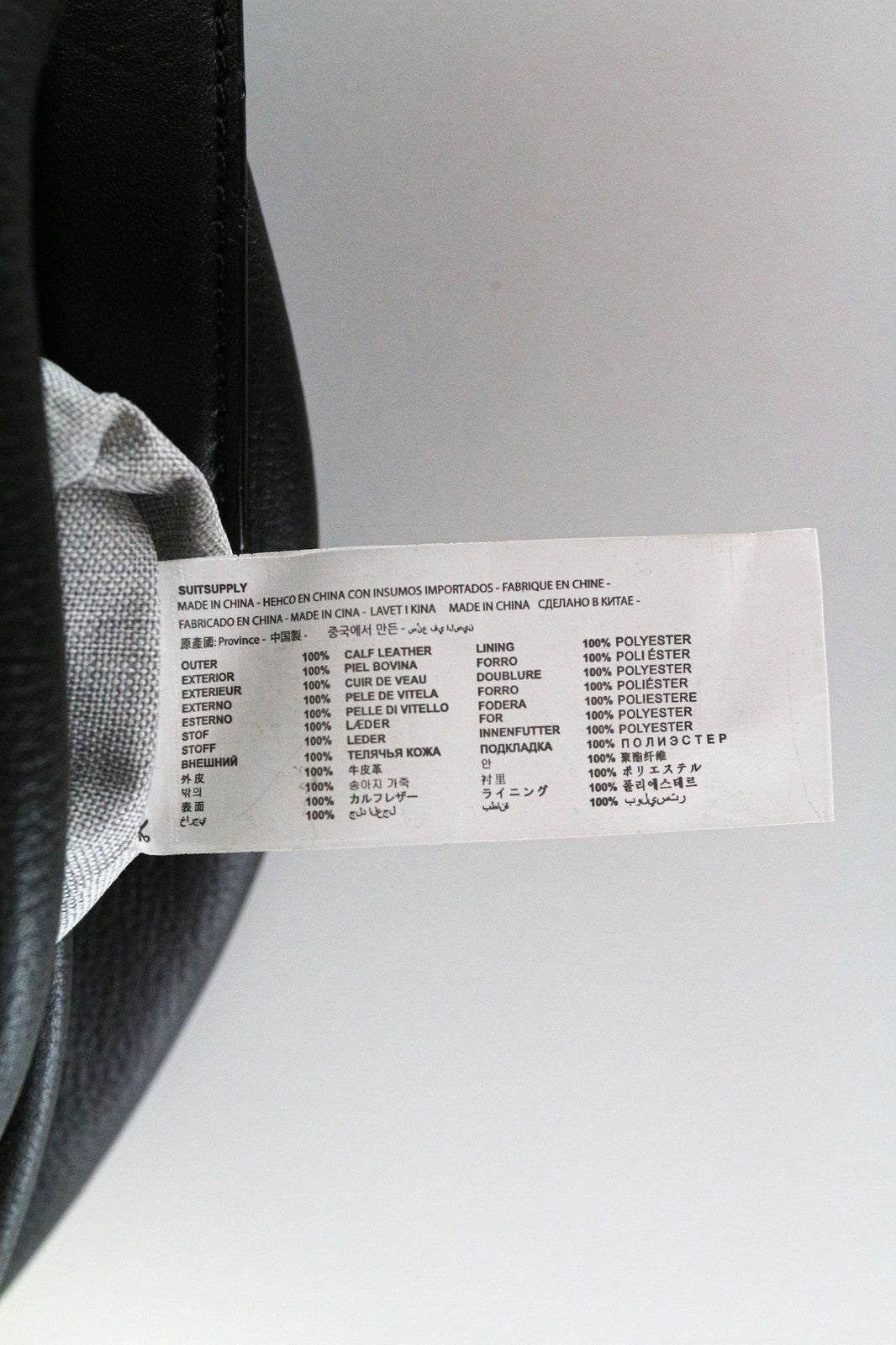 SUITSUPPLY vyriška kuprinė OS tamsiai ruda veršiuko oda su reguliuojamais dirželiais 