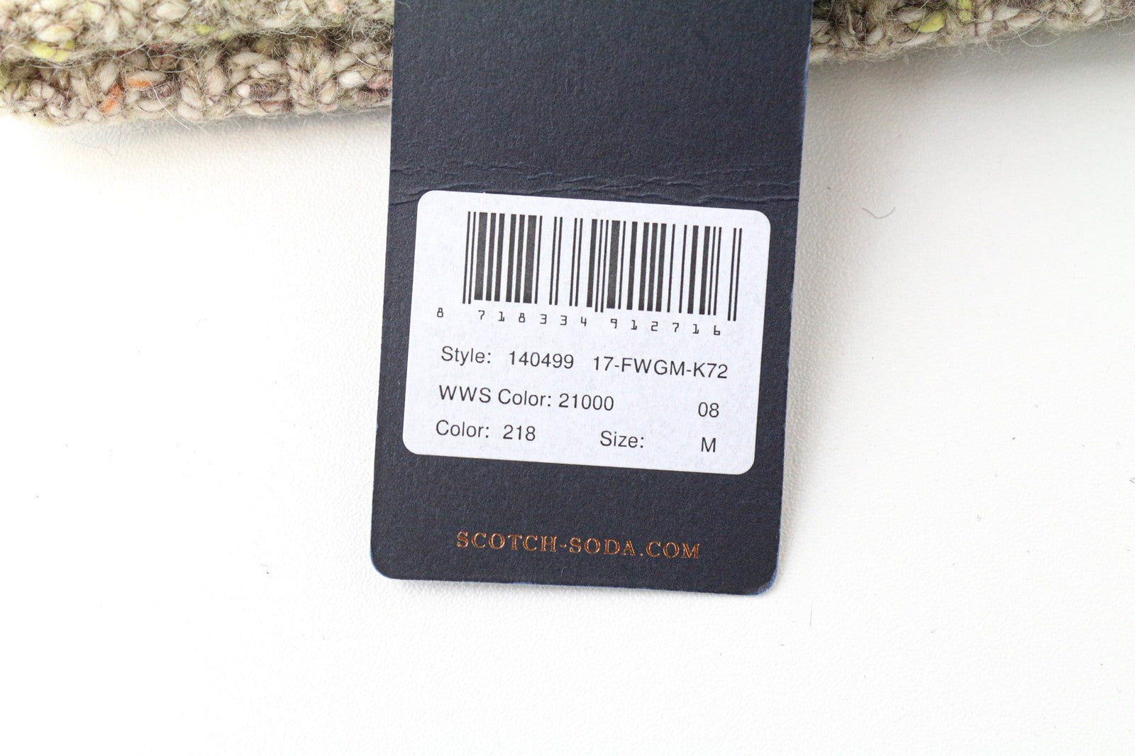 SCOTCH R'ABELLE moteriška kepurė M, smėlio spalvos, vilnos ir medvilnės mišinio megzta žieminė kepurė 