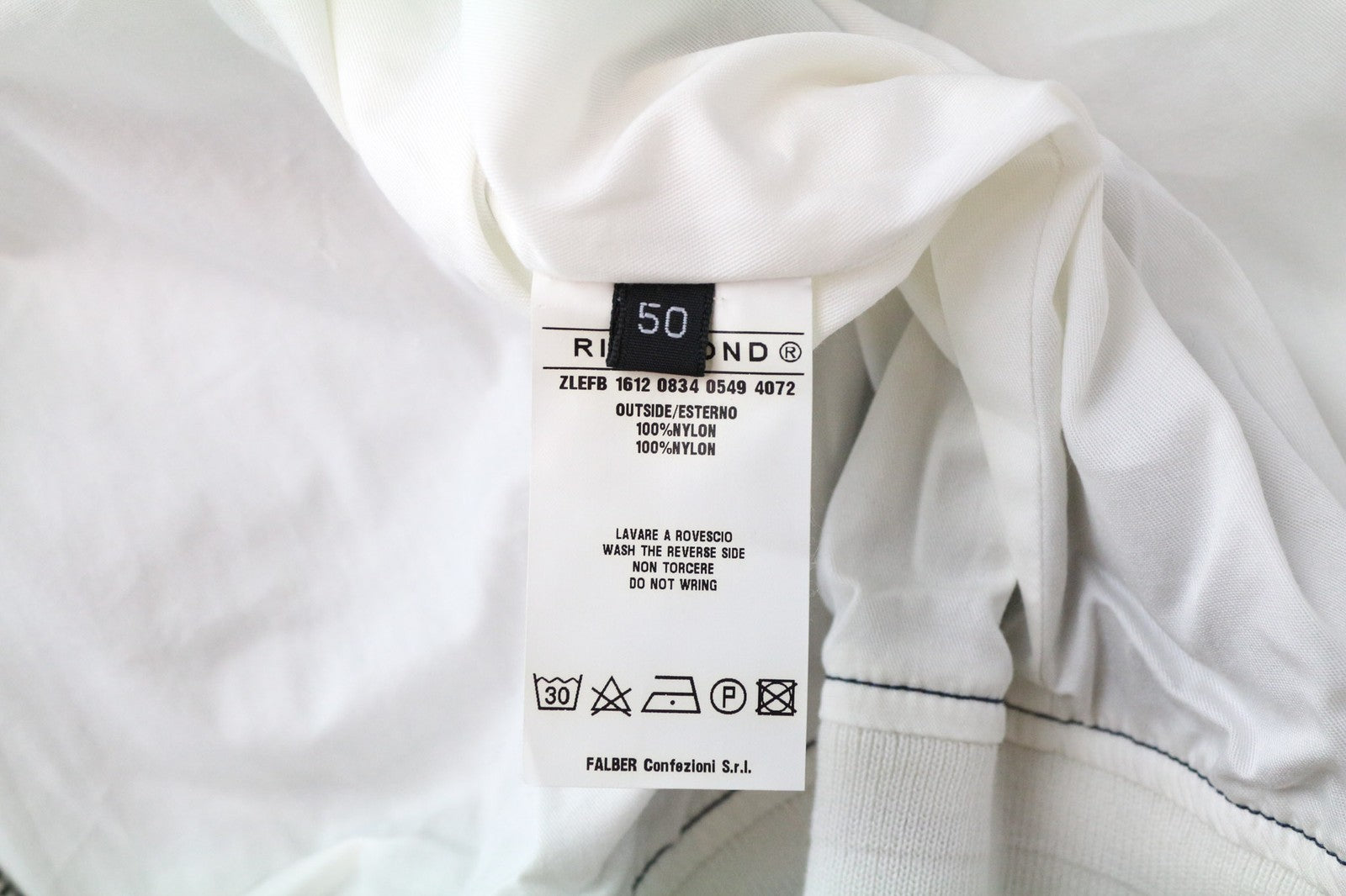 RICHMOND vyriška striukė 50 mėlyna balta lengva užtrauktuku ilgomis rankovėmis 