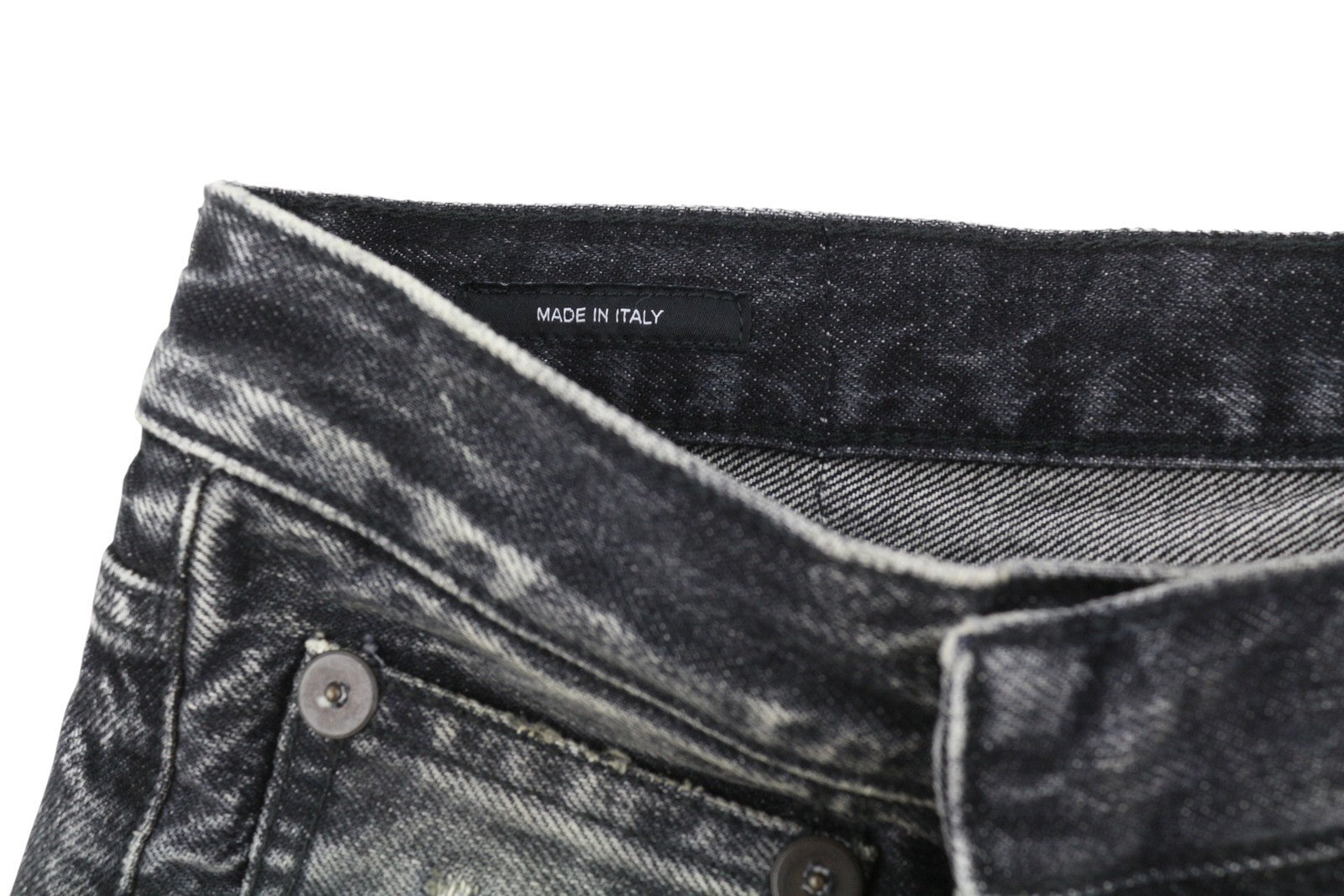 R13 Kilted Damon moteriški džinsai 27 Everit juodas blukintas sijonas aukštu juosmeniu RRP 899 € 