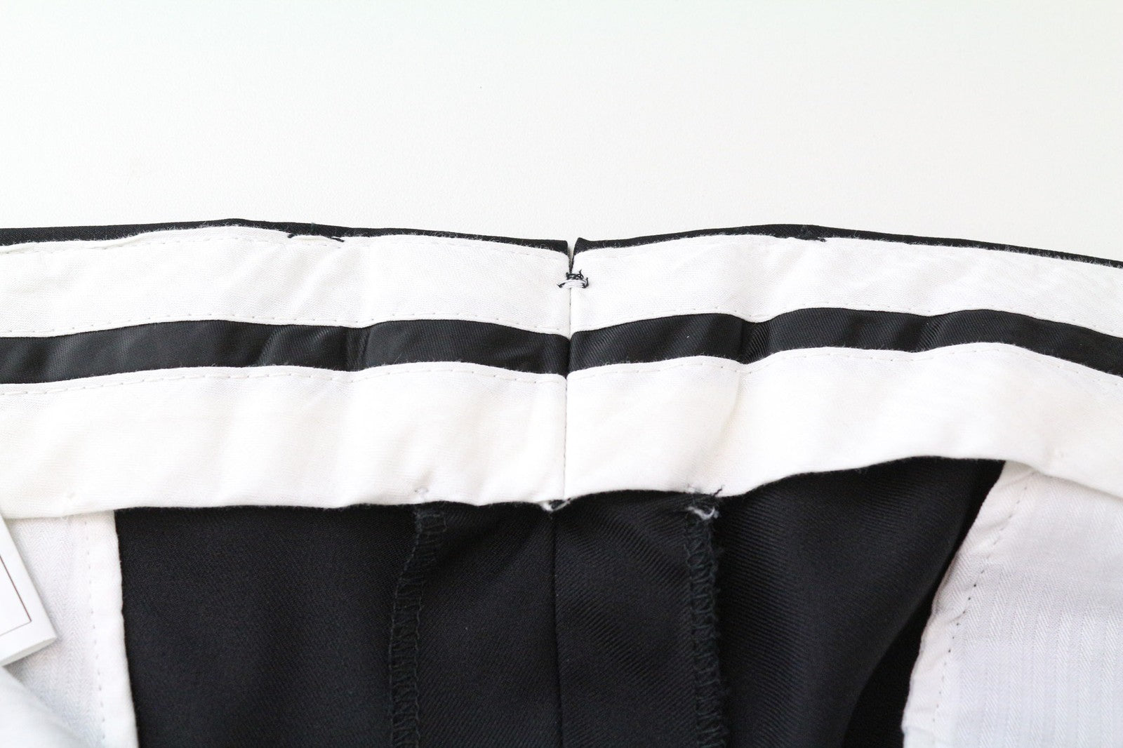 SUITSUPPLY Brescia Men's Pants UK40R Black Wool Twill Slim Tailored Fit