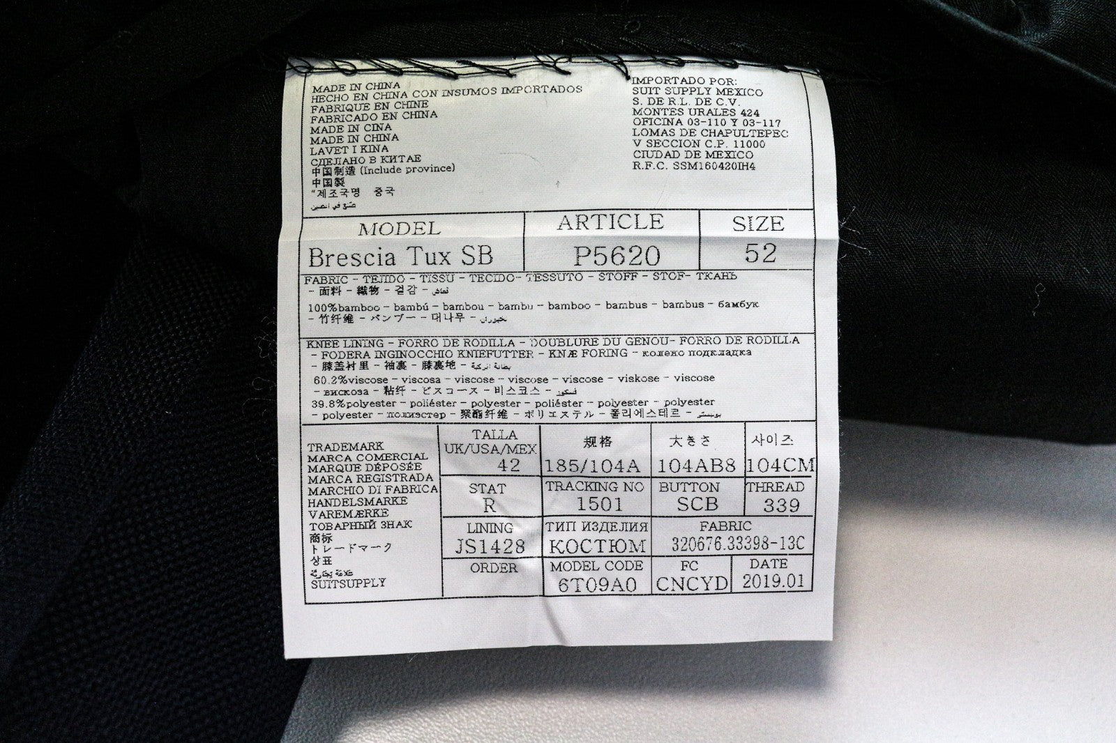 Trousers Brescia Tux