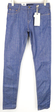 SCOTCH &amp; SODA Skim vyriški džinsai W31/L34 mėlyni, aptempti, tamprūs, laisvalaikio stiliaus medvilniniai džinsai 