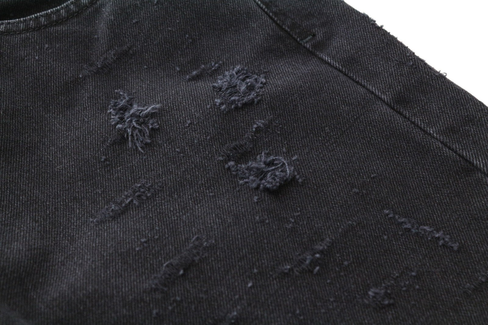 DIESEL Men's Jeans W34/L32 Black Slim Distressed Button Fly Denim Style