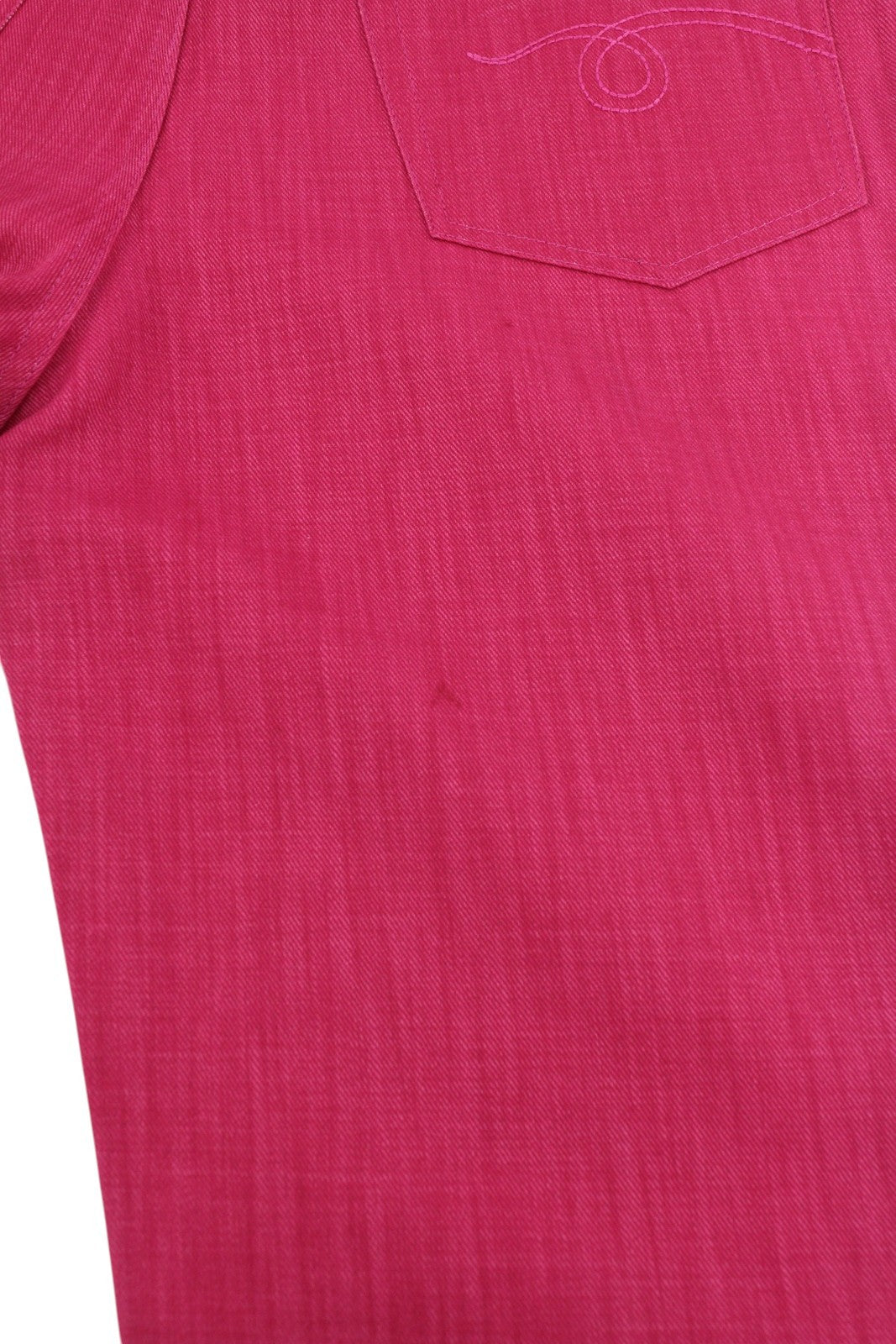 R13 Damon klostuoti moteriški džinsai, 27, ryškiai rožiniai, plačios kojos, užtrauktukas, penkios kišenės. 