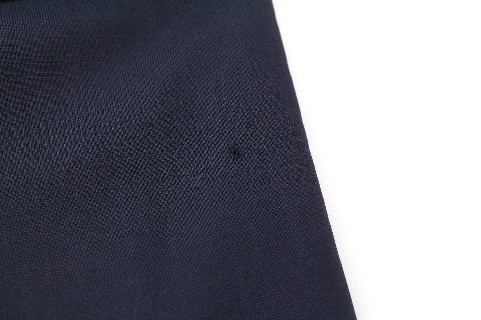 SANDRO Men's Pants EU38 Navy Blue Wool Blend Slim Melange Flat Front Style