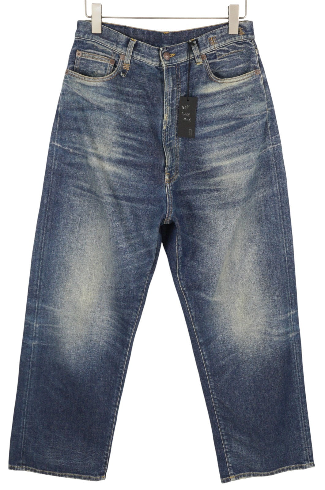 R13 Venti moteriški džinsai, 27 Ansel mėlyni, skalbti, išblukę, laisvo kirpimo, džinsiniai kelnės. Rekomenduojama kaina – 799 €. 