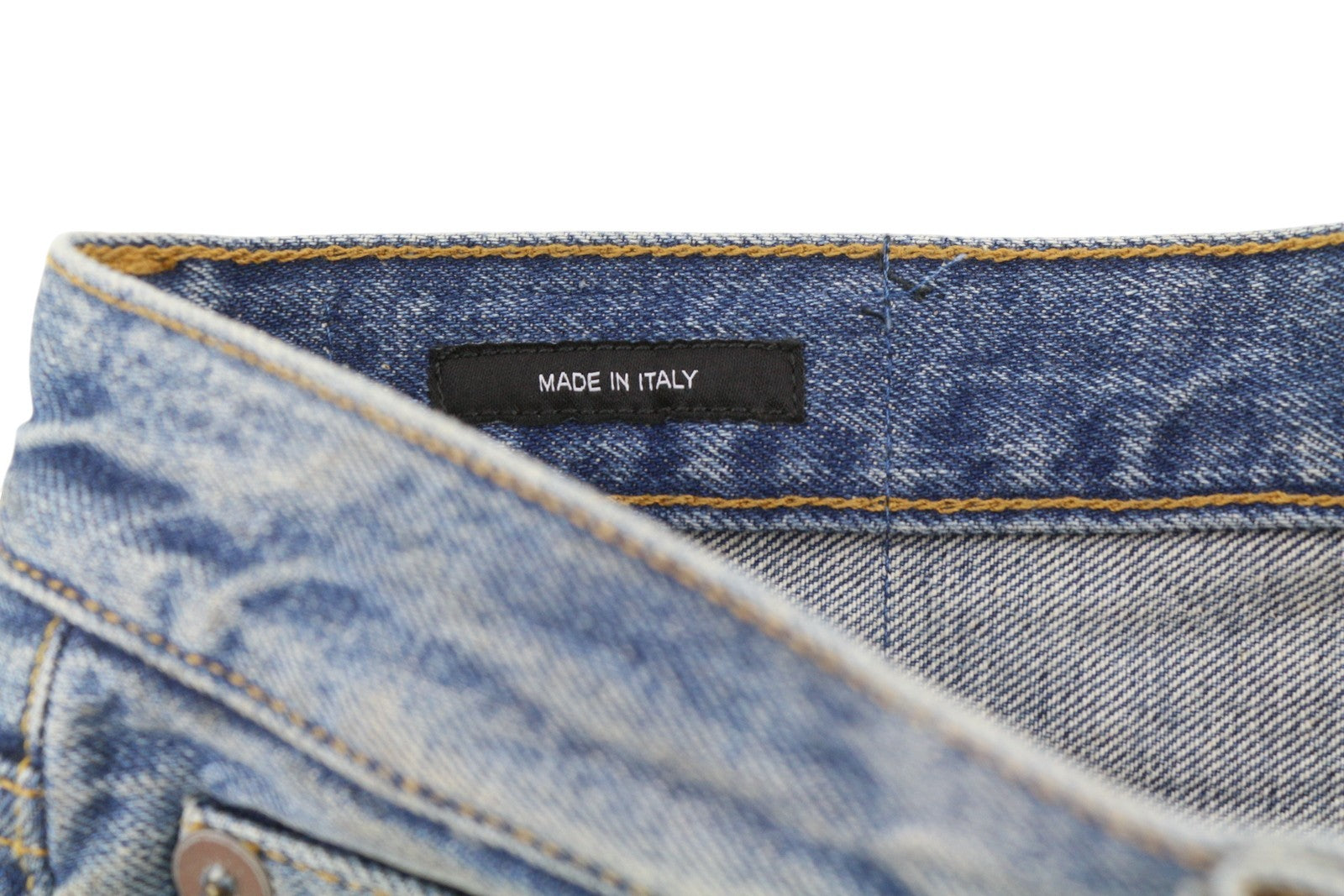 R13 Damon klostuoti plačių klešnių moteriški džinsai 27 gintaro mėlynumo, išblukę, nešvariai atrodantys džinsai 