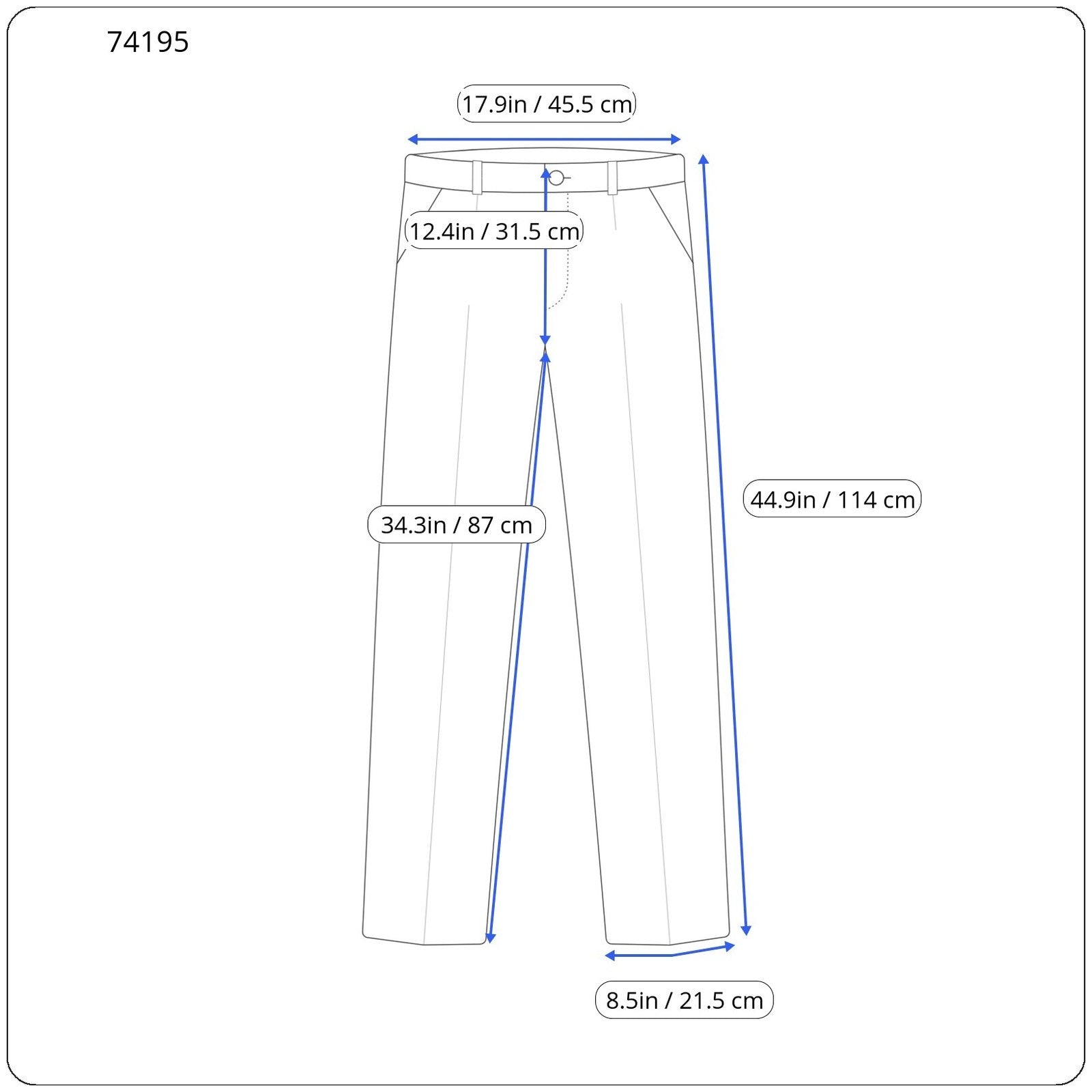 RICHMOND Men's Pants L Grey Melange Wool Blend Stretch Drawstring Waist