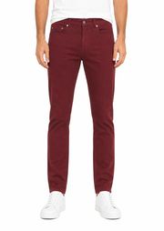 Burgundy Cotton Trousers