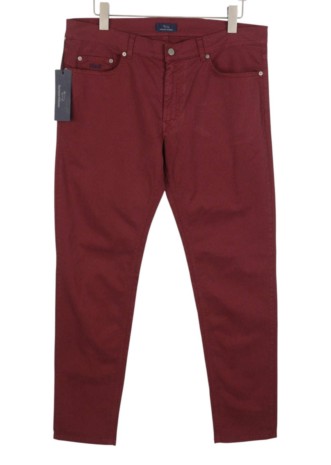Burgundy Cotton Trousers