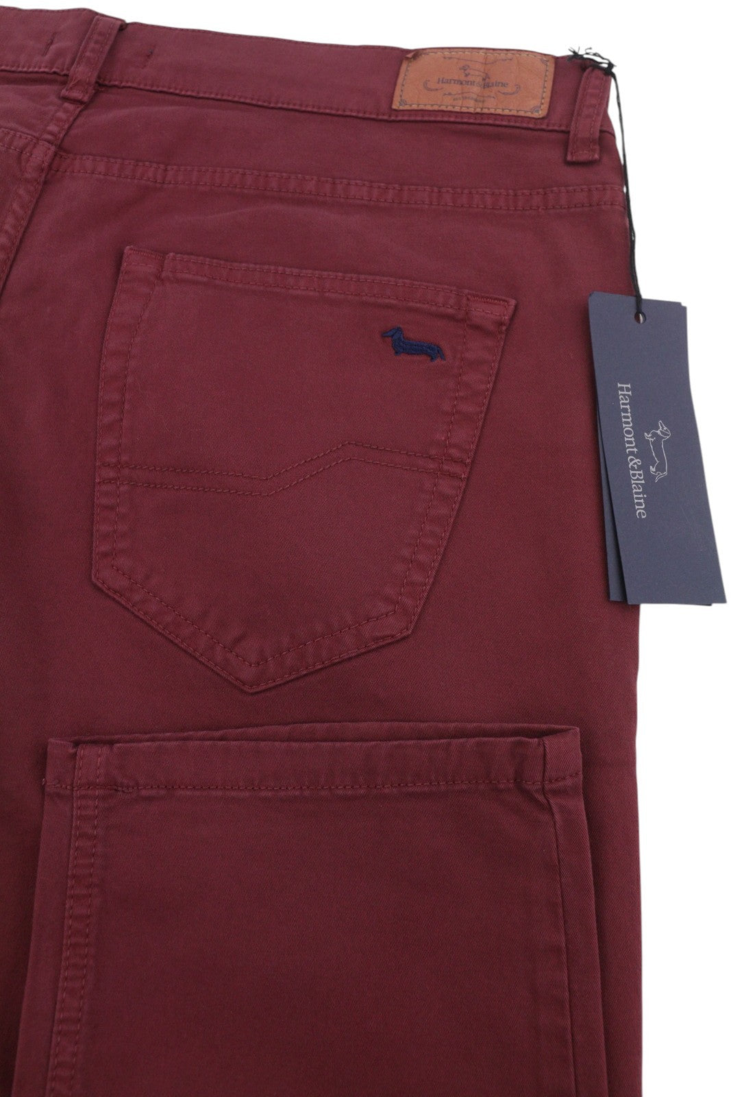Burgundy Cotton Trousers